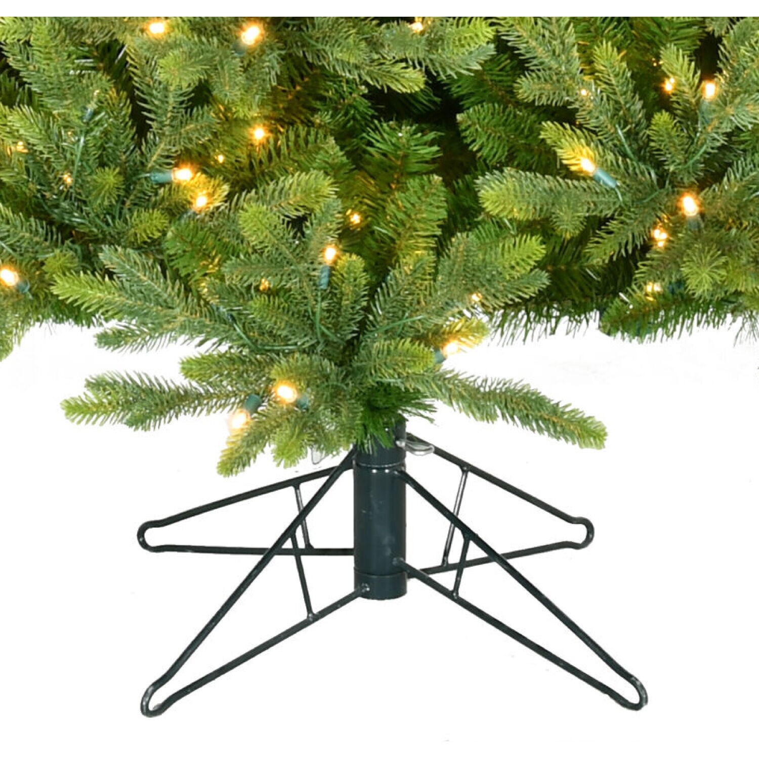 Fraser Hill Farm 8-ft Fir Artificial Christmas Tree with LED Lights in ...