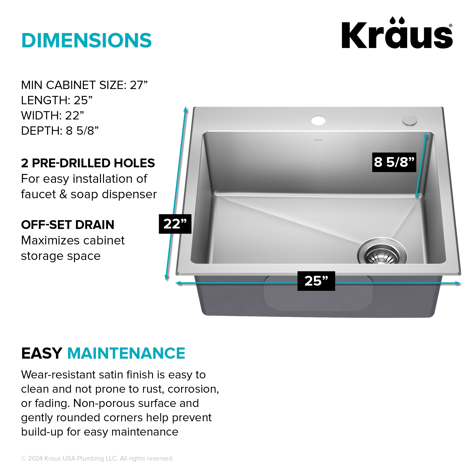 Kraus KHT641-25 Kitchen-Sinks - View #7