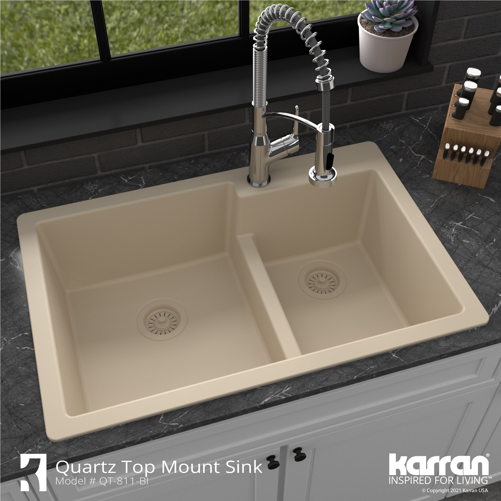 Karran QT-811-BI-PK1 Kitchen-Sinks - View #7