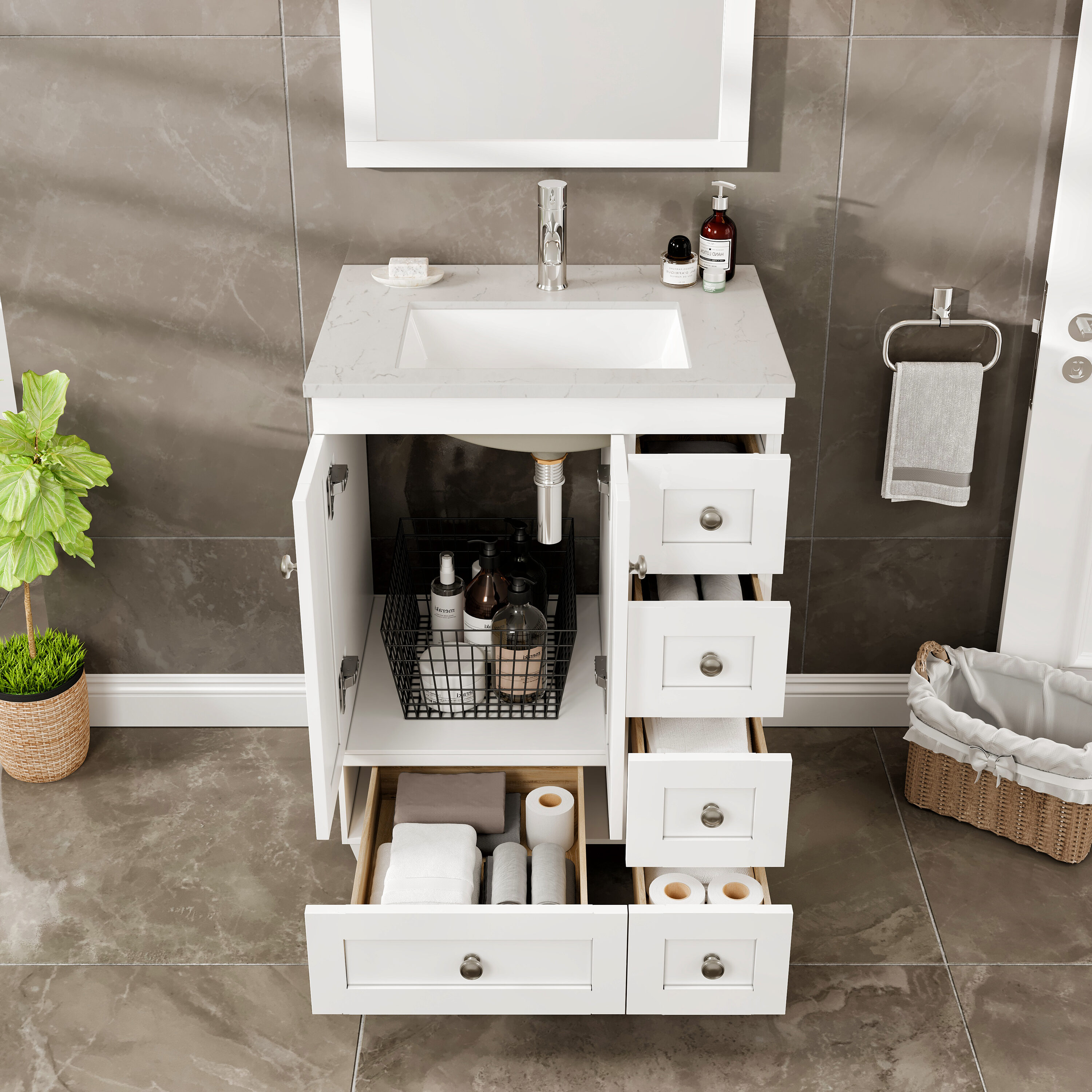 Eviva EVVN30-24X18WH Bath-Vanity-Combo - View #5