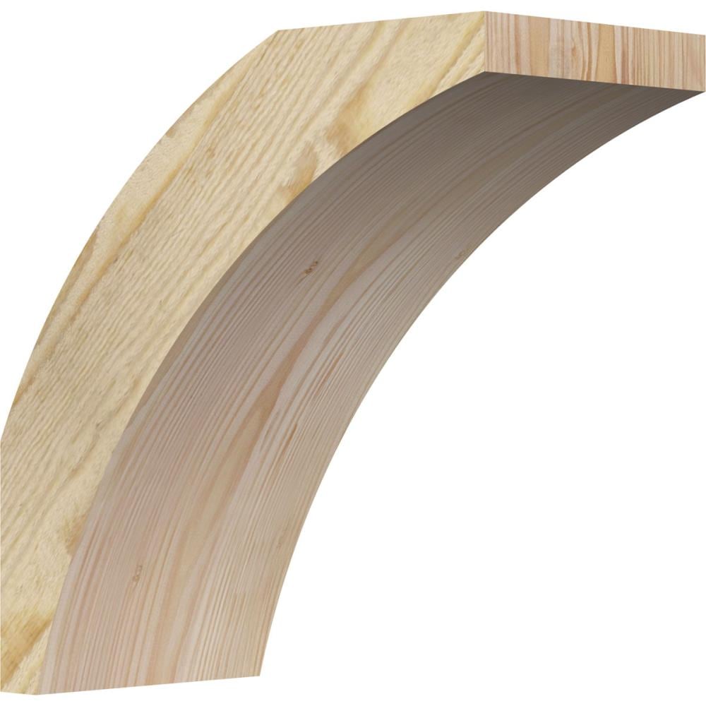Ekena Millwork BRC06X12X12THR00RDF 6-in x 12-in x 12-in Douglas Fir Wood Thorton Rough Sawn Knee Brace