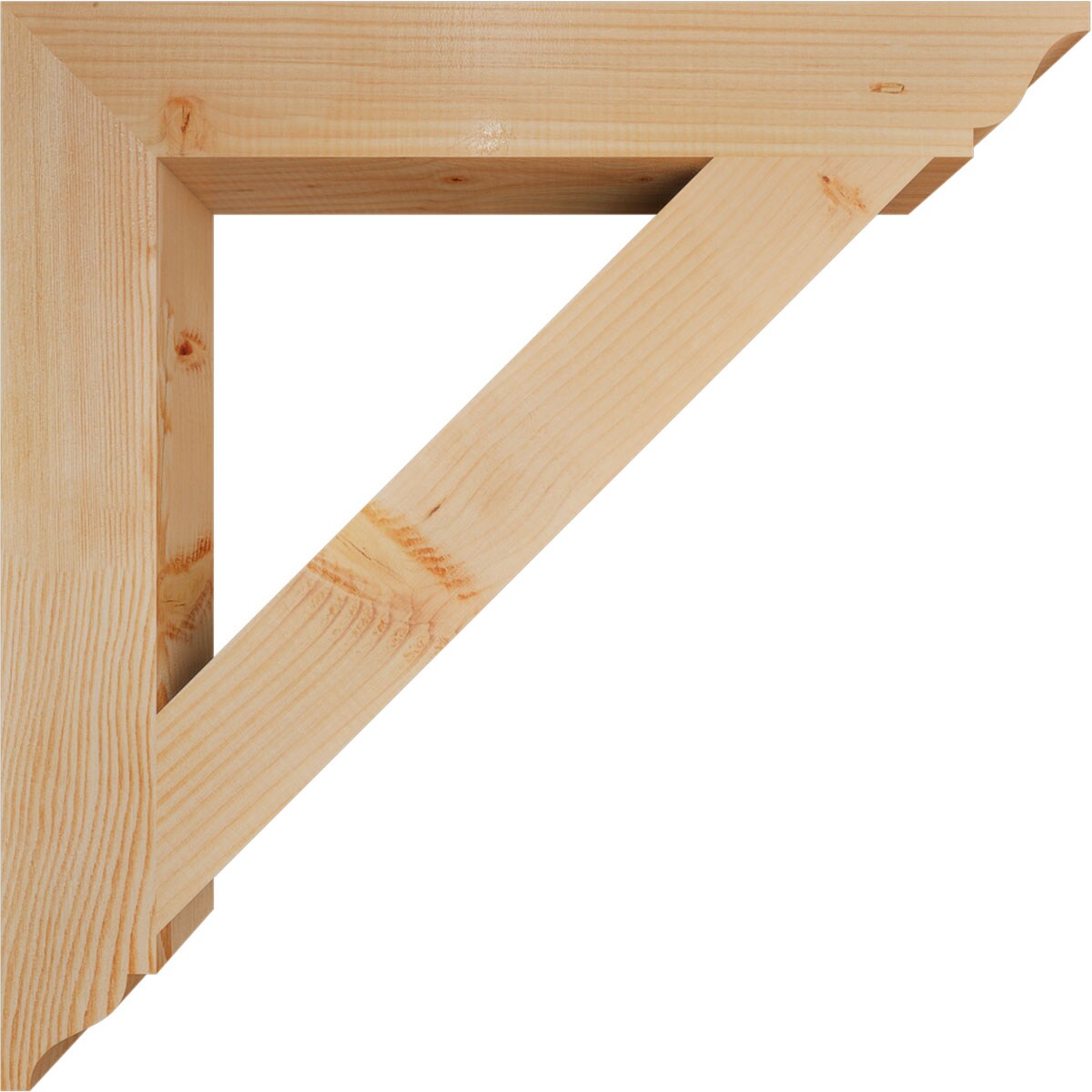 Ekena Millwork BKT04X28X28TRA01SDF Exterior-Brackets-Braces - View #3