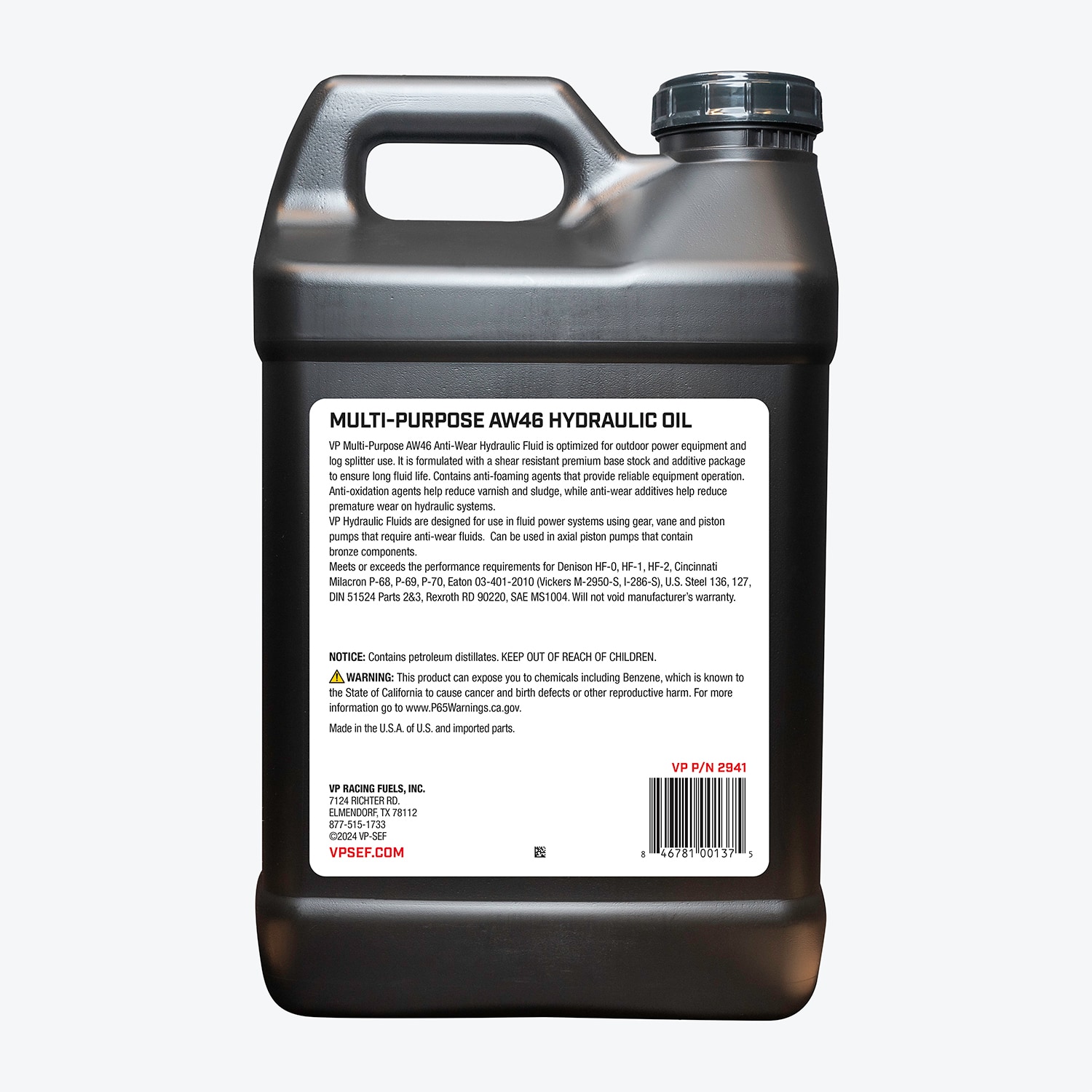 VP Racing Fuels 2941 Hydraulic-Oils - View #2