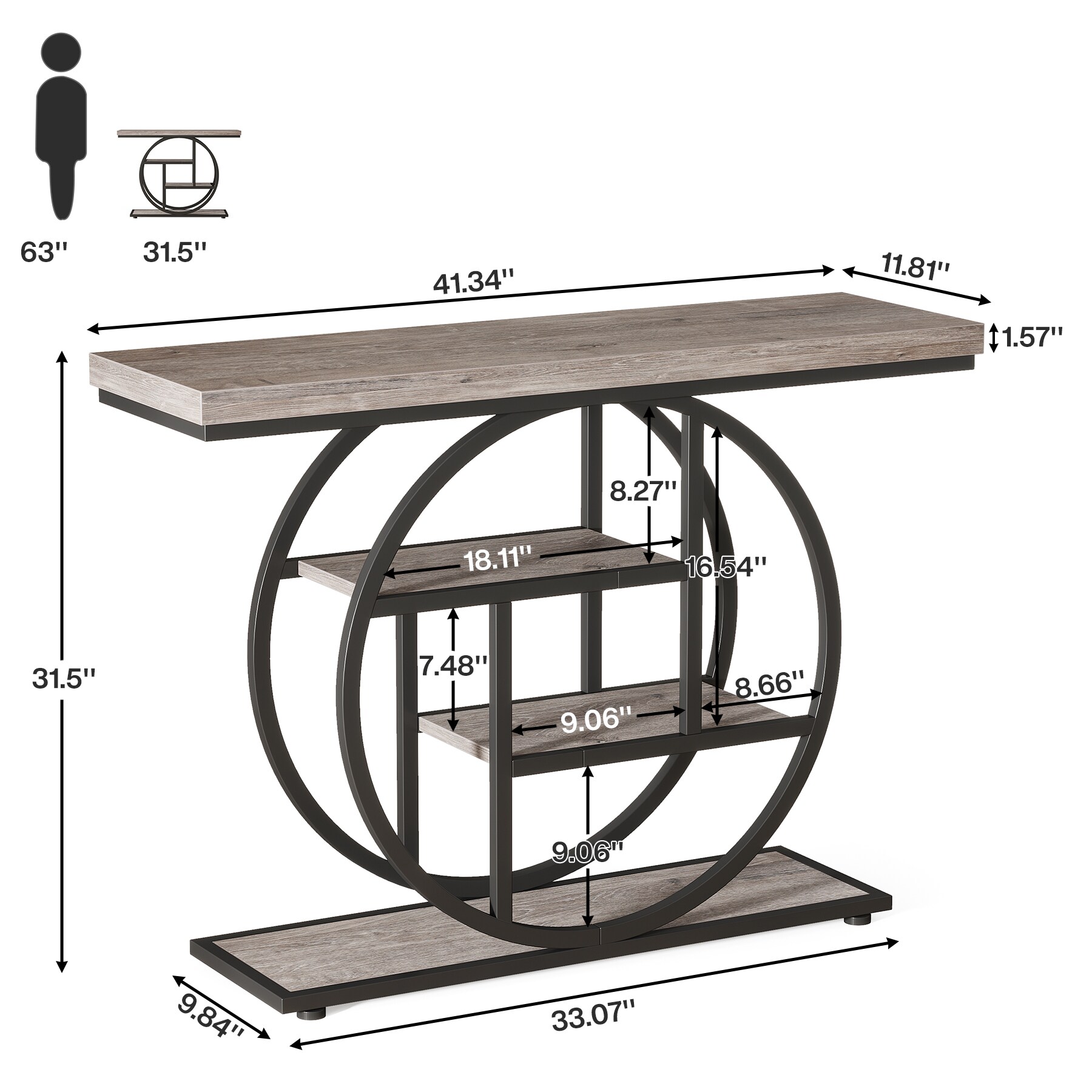 Tribesigns LWFD-C0886 Console-Sofa-Tables - View #6