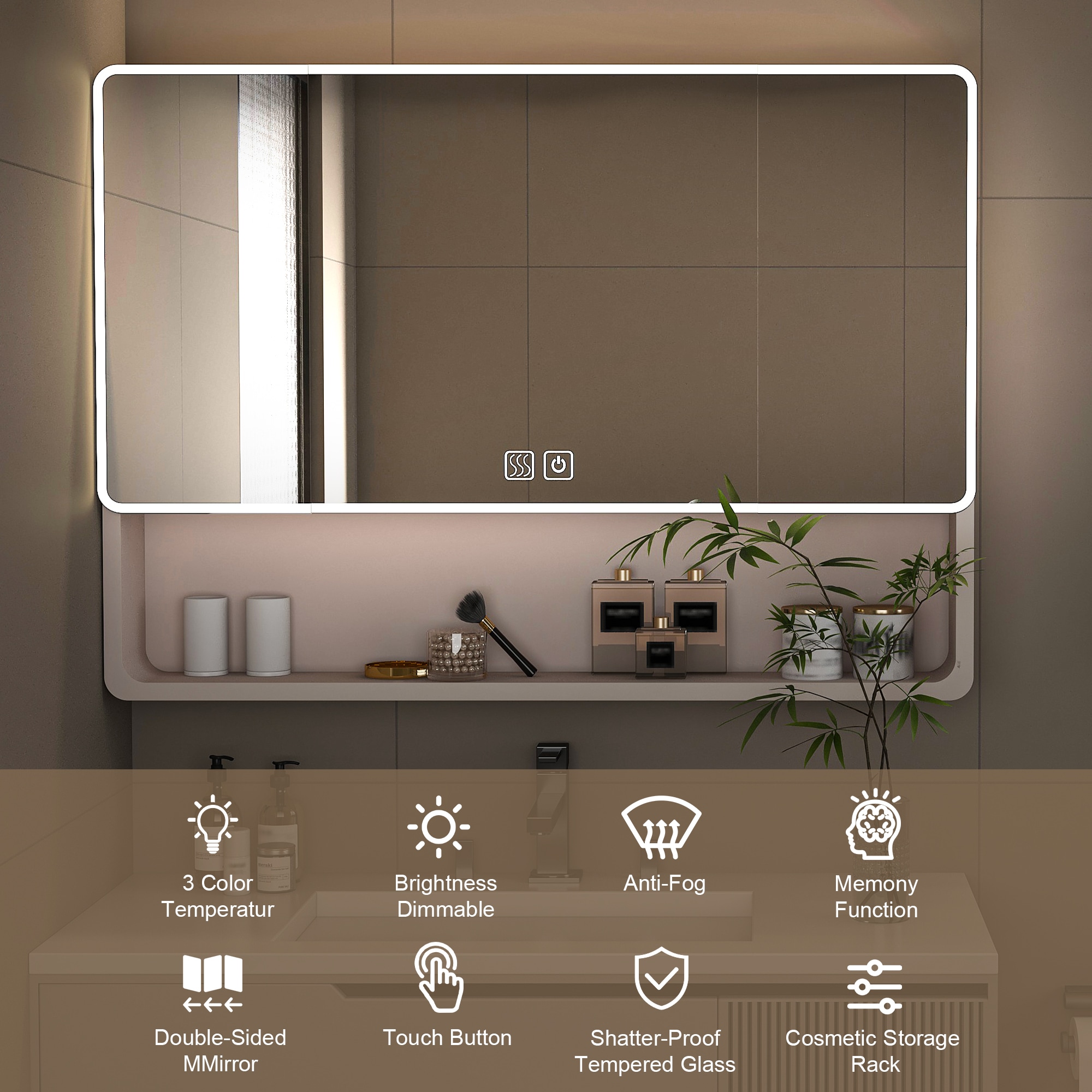 Forclover HBM-9441 Bathroom-Medicine-Cabinets - View #7