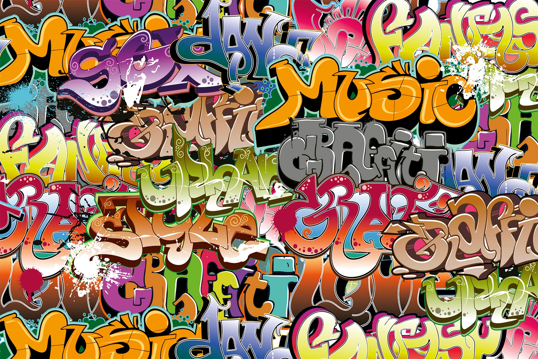 hip hop graffiti art wallpaper