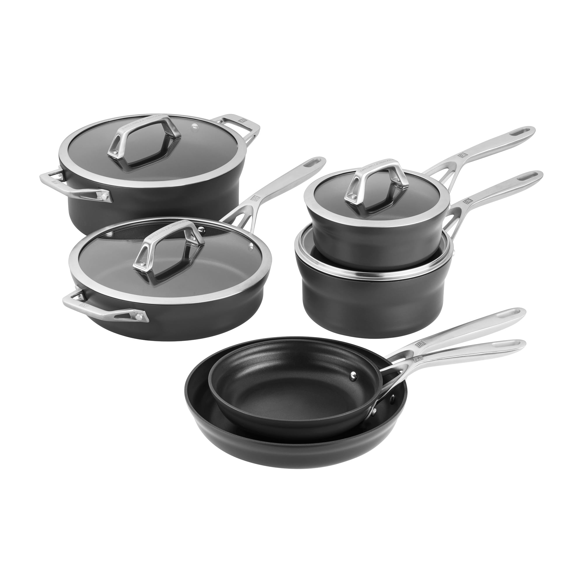 Zwilling Clad CFX 14-in Steel with Non-stick Coating Cookware Set with Lid  in the Cooking Pans & Skillets department at