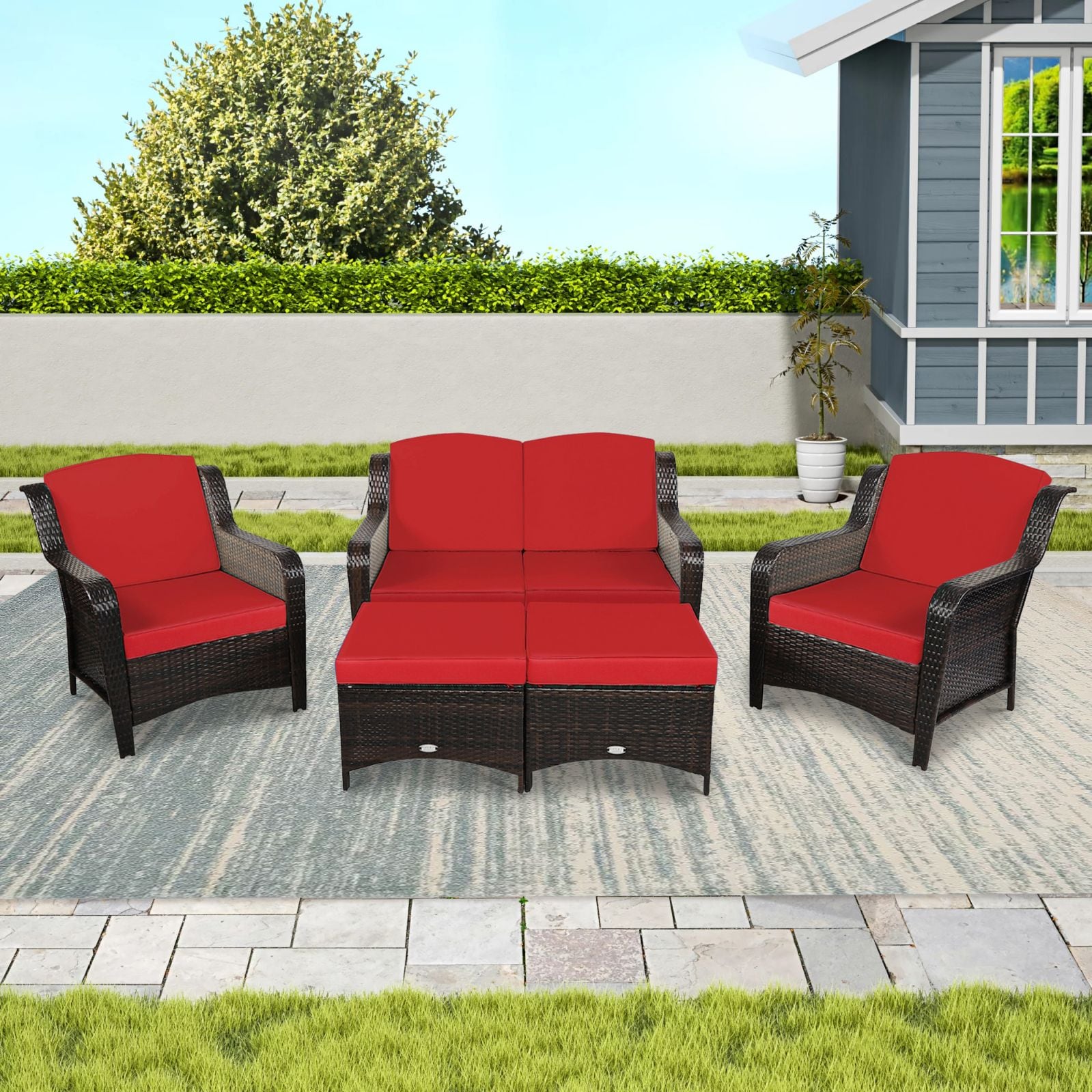 WELLFOR OUS67702RE+ Patio-Conversation-Sets - View #4