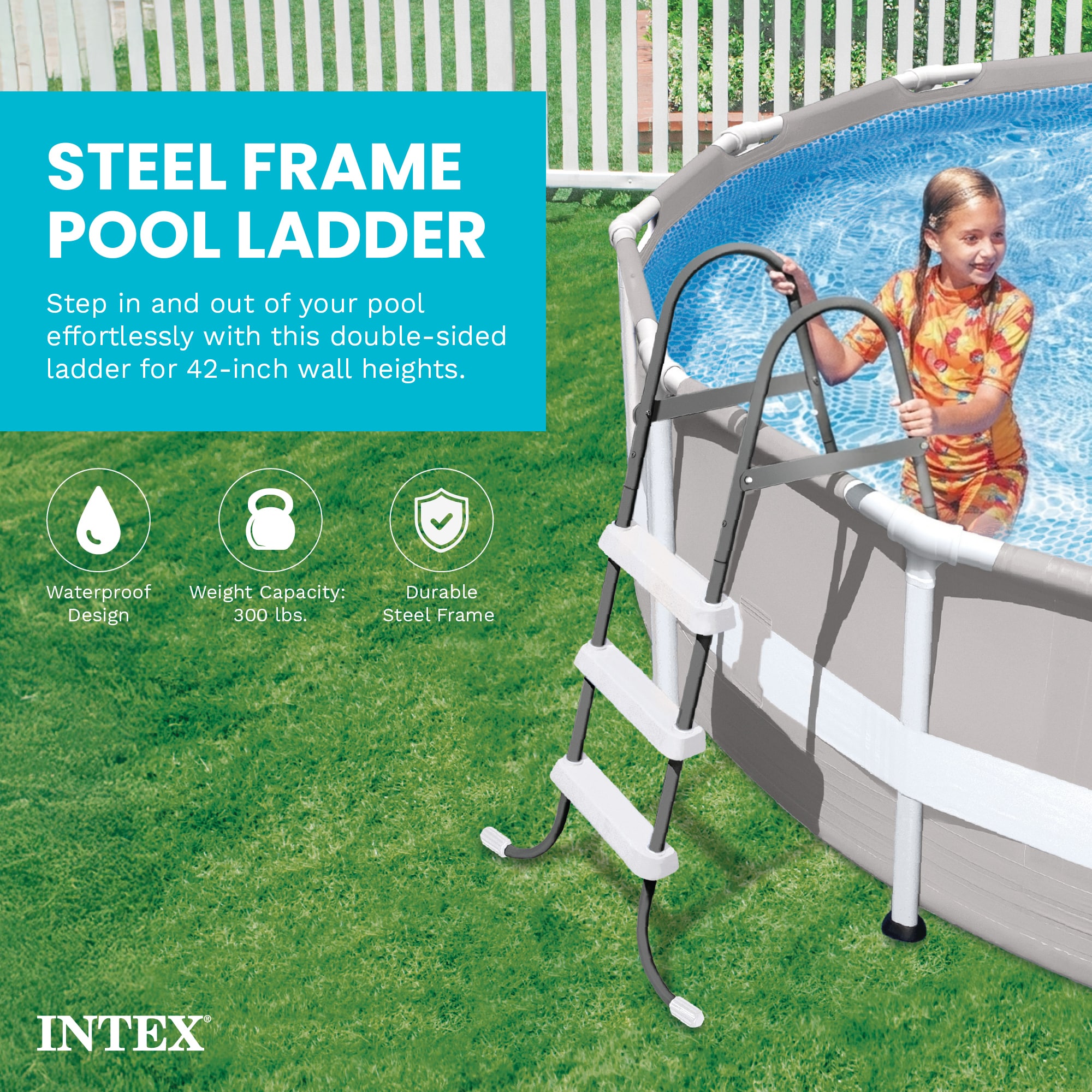 Intex 84773 Above-Ground-Pool-Lad-Steps - View #2