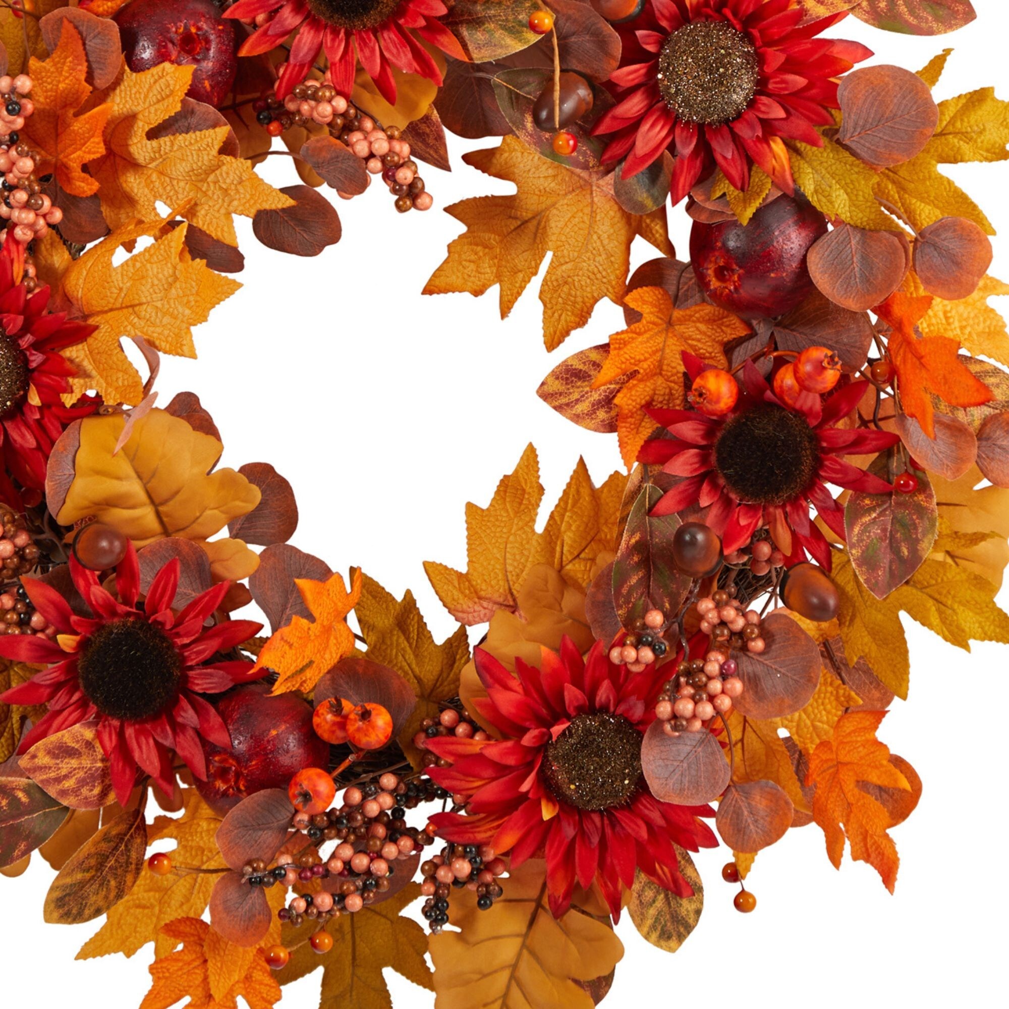 Nearly Natural W1178 Artificial-Thanksgiving-Wreaths - View #6