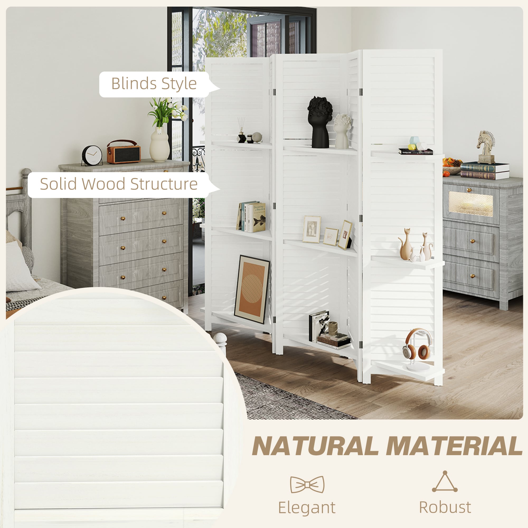 HomCom 830-313V01WT Indoor-Privacy-Screens - View #6
