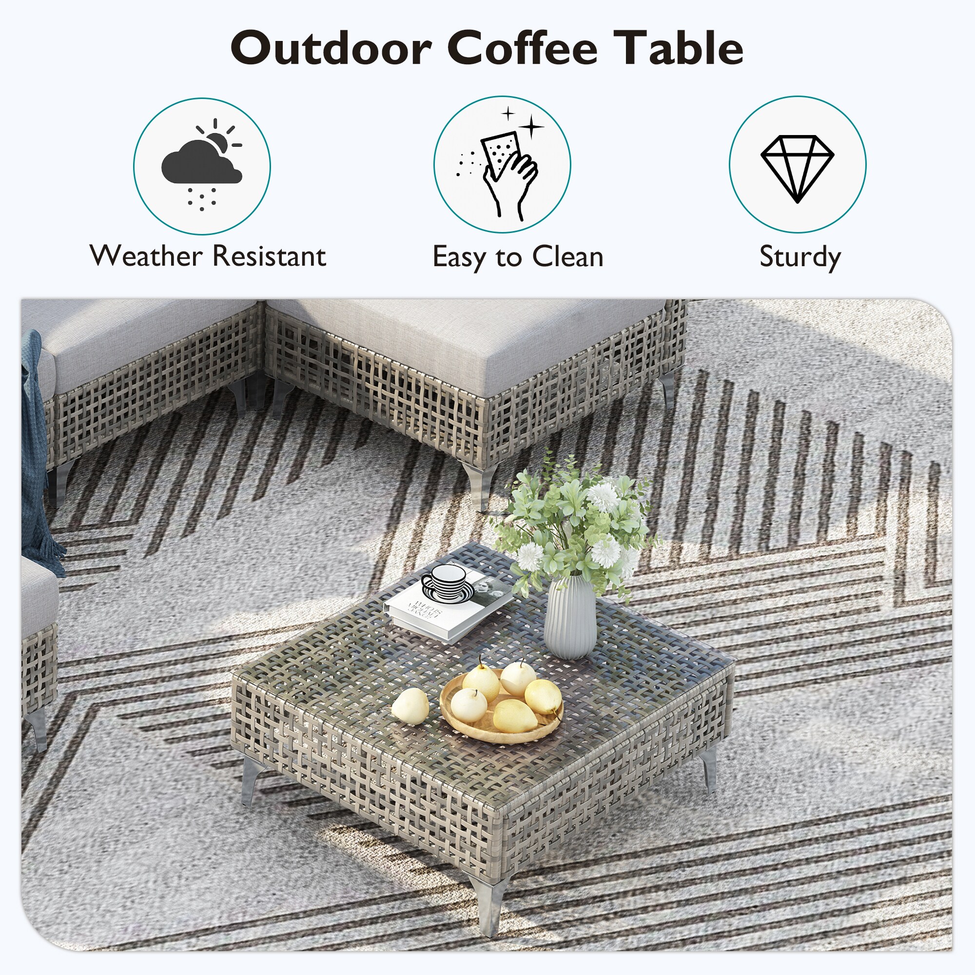 SINOFURN SYB260074GY Patio-Sofas-Daybeds - View #13