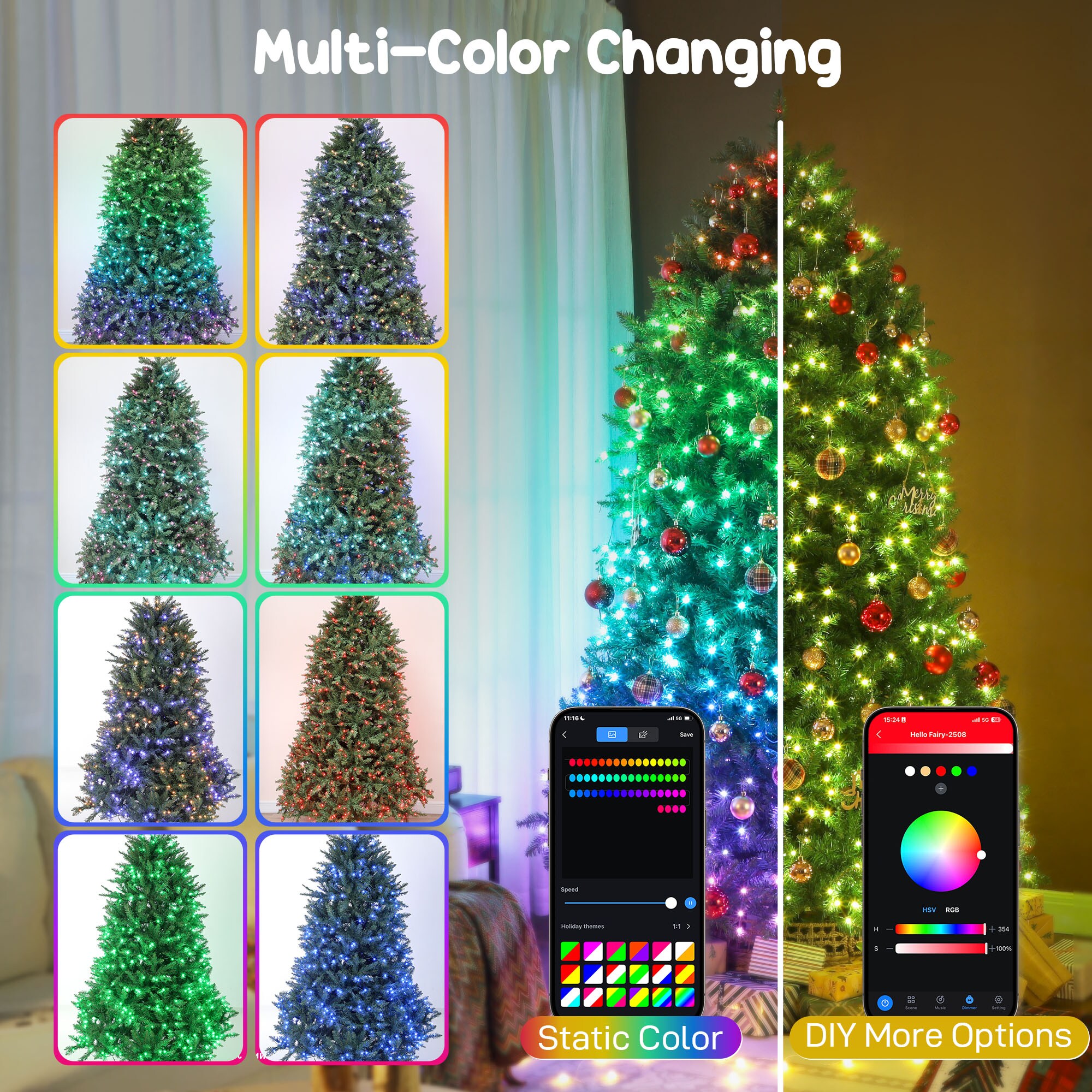 HomCom 83C-155V82MX Artificial-Christmas-Trees - View #7