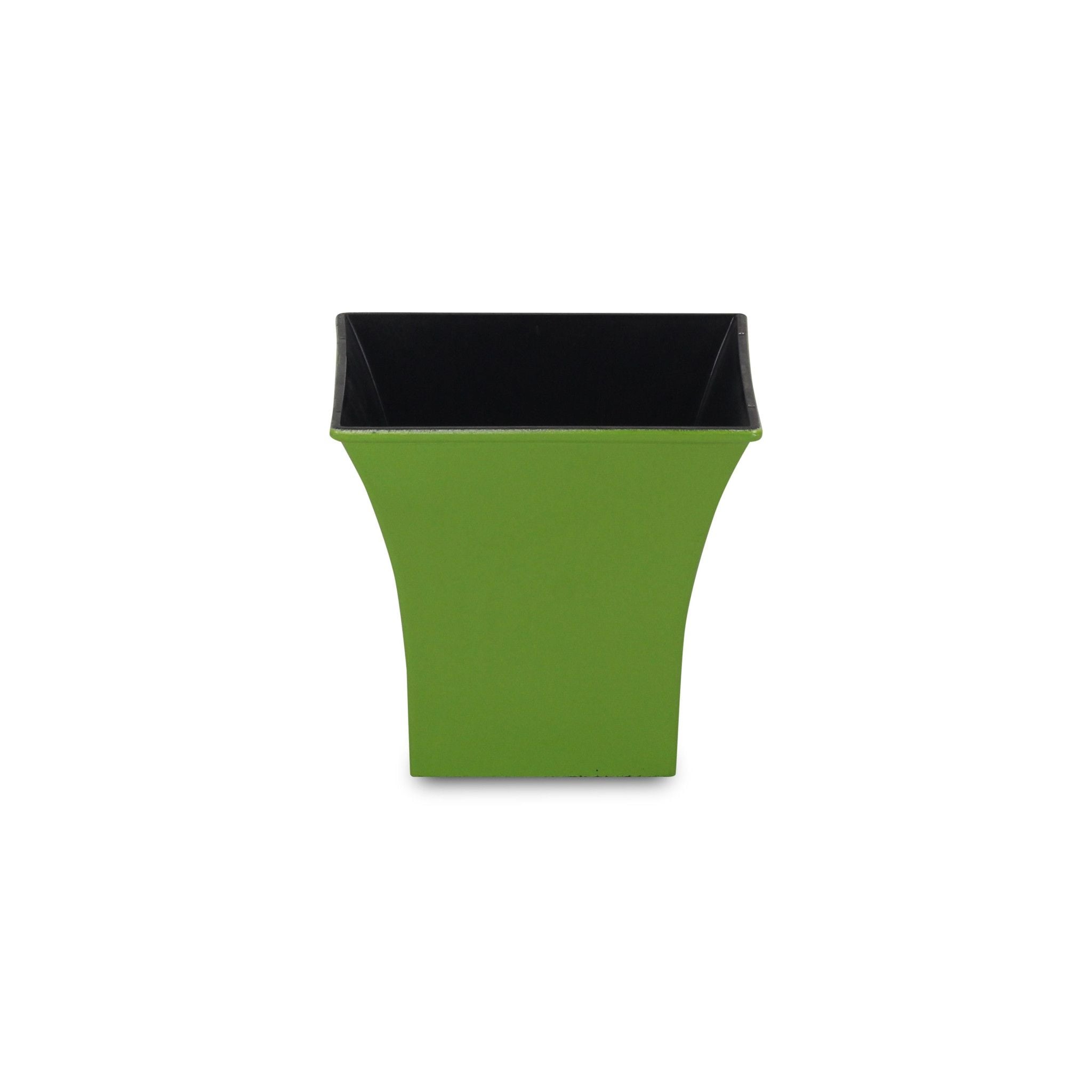 Slickblue - Square Flower Planter 4.75 x 4.75 x 4.25 Recycled Plastic Indoor and Outdoor for Gard...