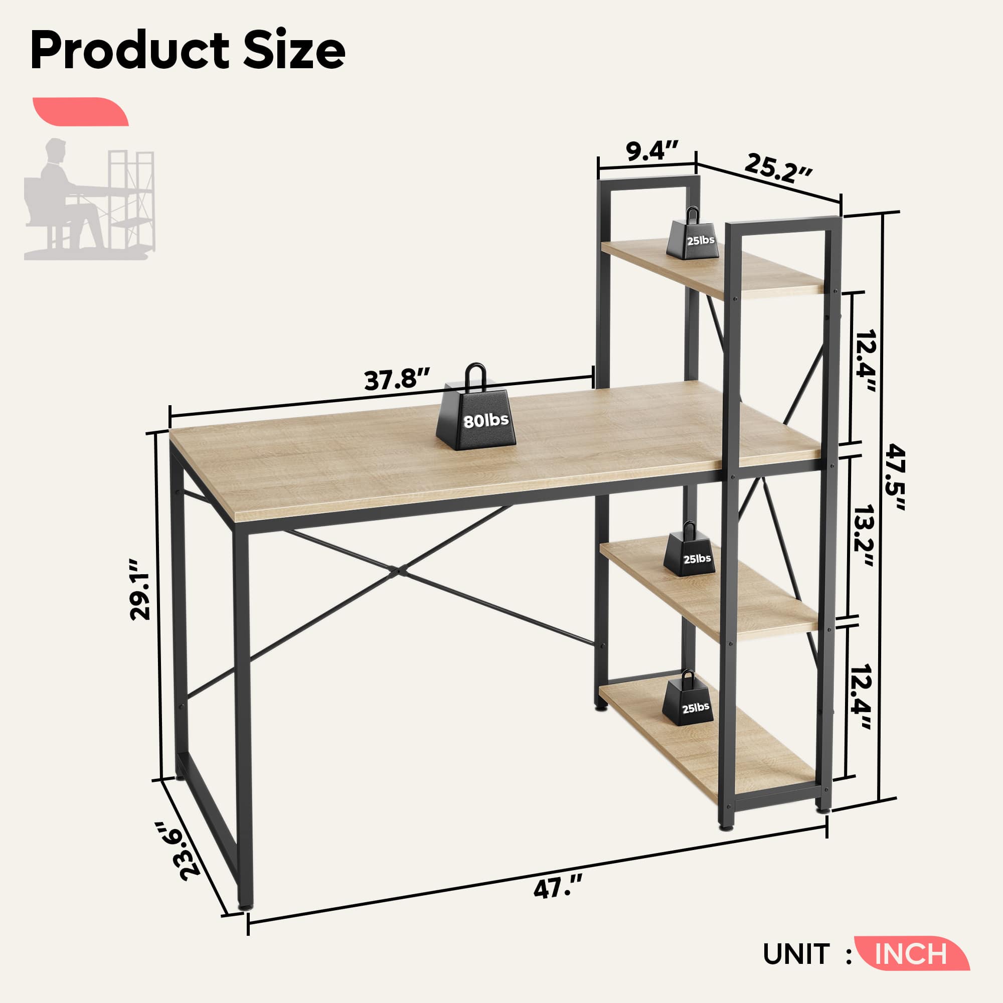 Bestier LOW-T32O desks - View #3