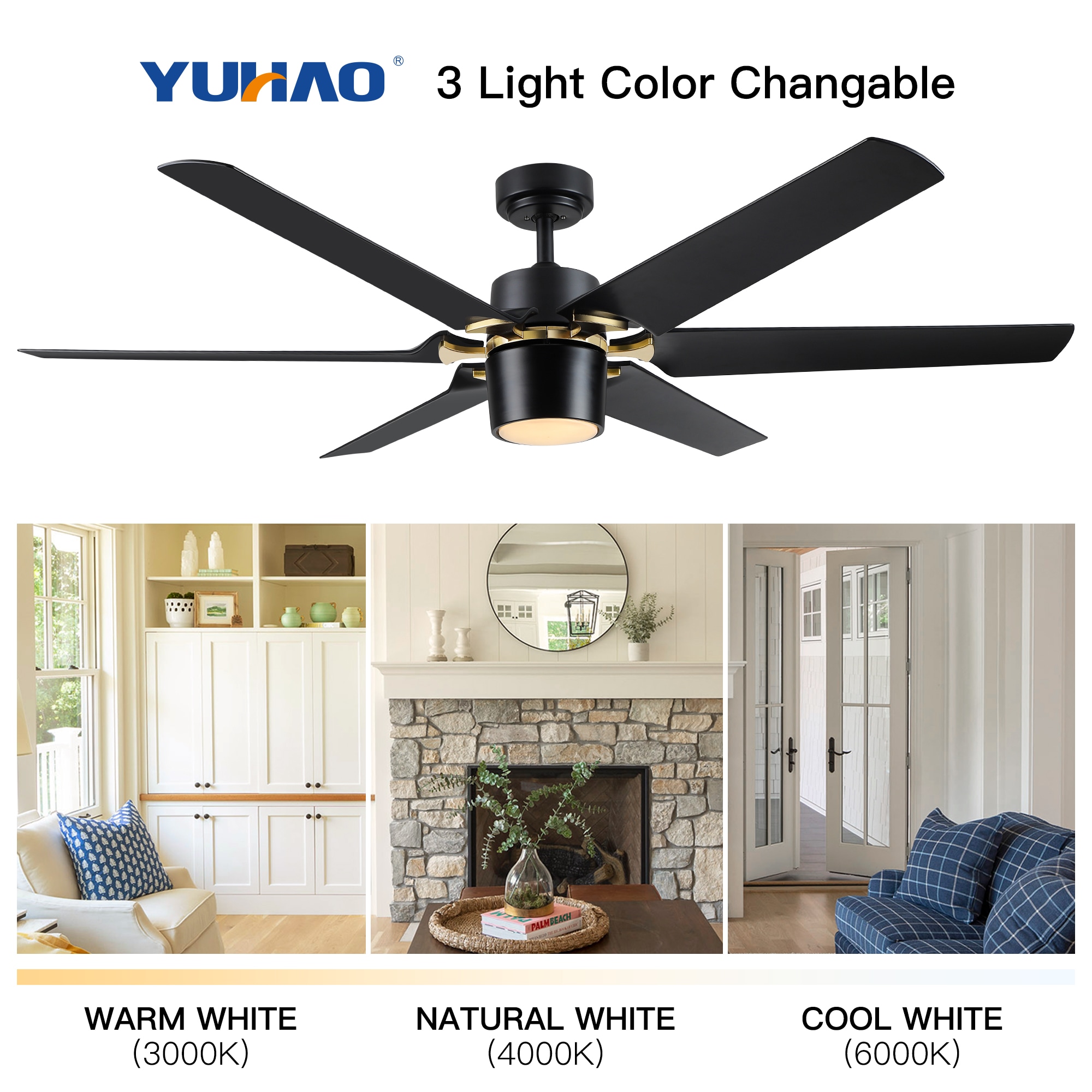 WELLFOR KBSE-012WH Ceiling-Fans - View #11