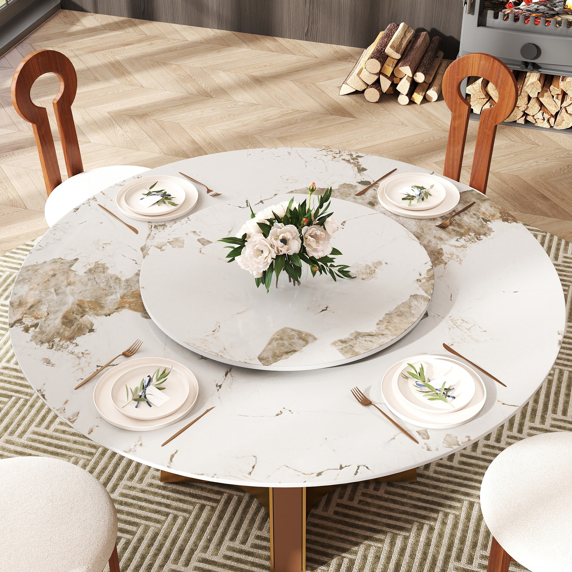 BuotiqHom DH-B-150P80-1G Dining-Tables - View #3