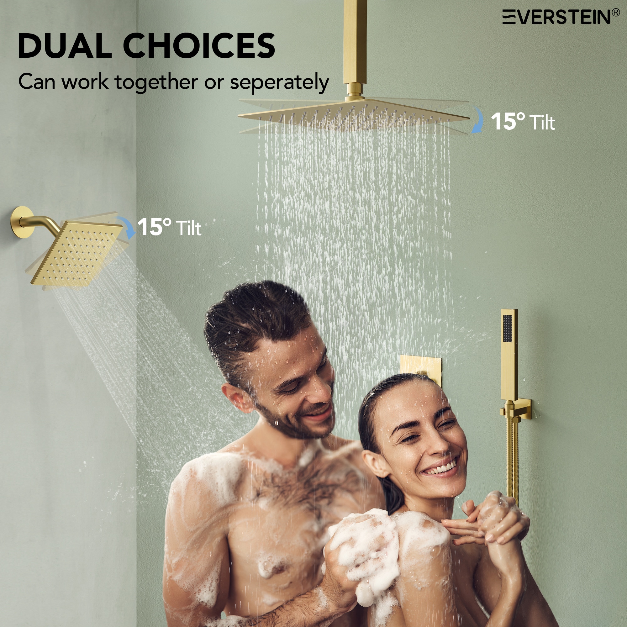 EVERSTEIN Q-923-OTOP Showerhead-Bar-Panels - View #5