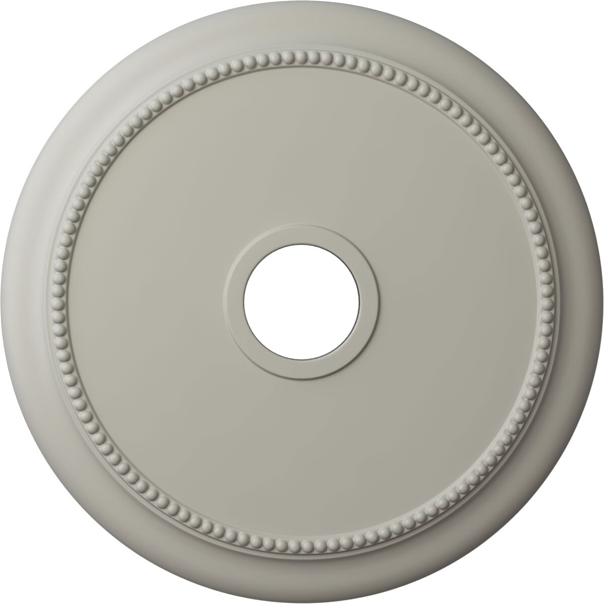 Ekena Millwork CM24CRPCF Crendon 24.125-in W x 24.125-in L Painted Pot Of Cream Polyurethane Whole Ceiling Medallion