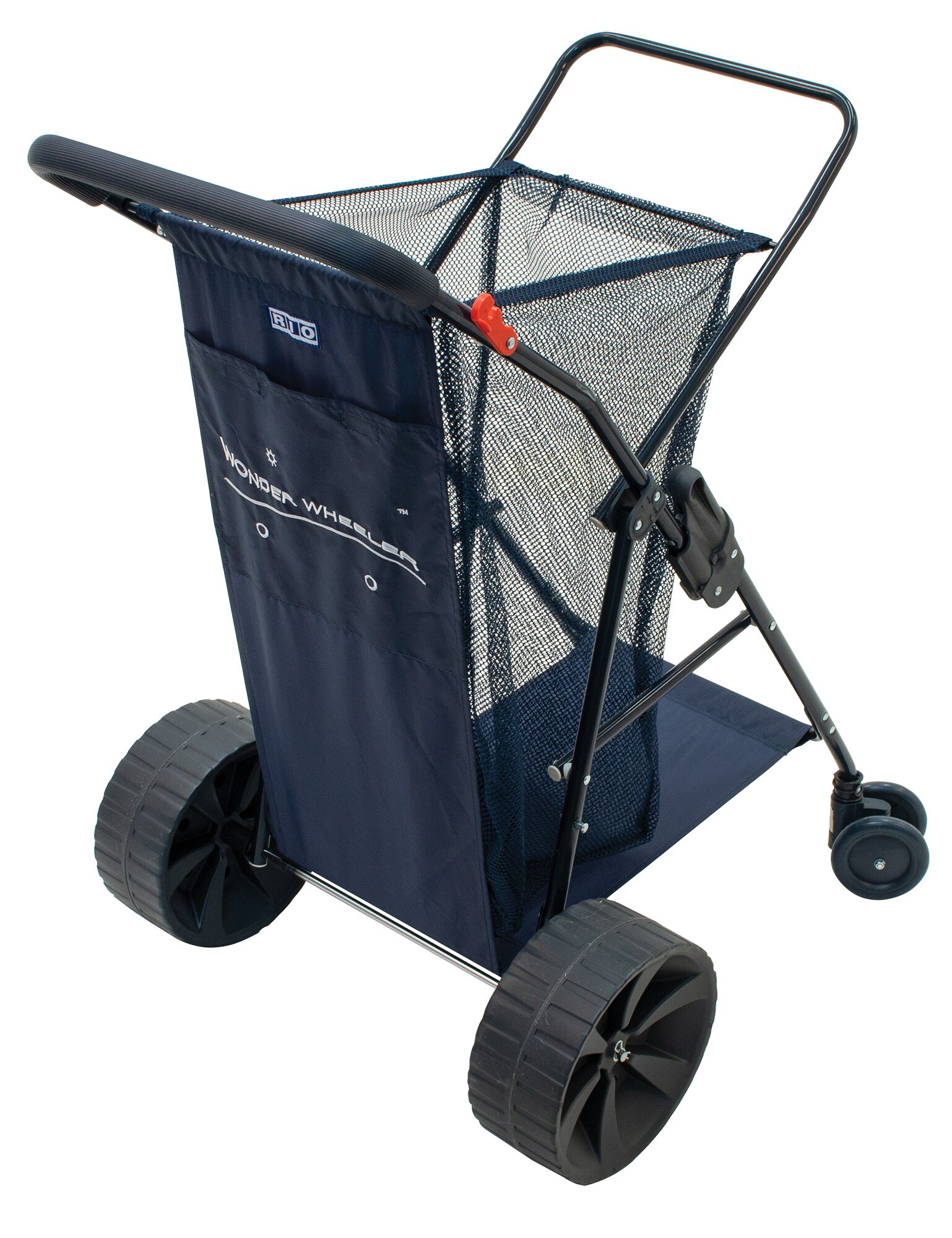 RIO Brands WWC5-WIDE-1 Polyester Blue Folding Beach chair