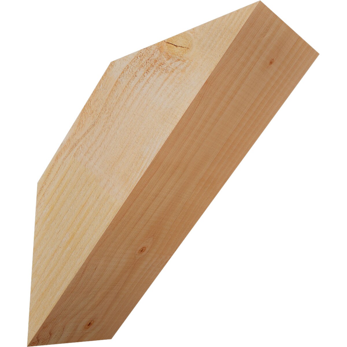 Ekena Millwork BRC06X14X14TRA00RDF 6-in x 14-in x 14-in Douglas Fir Unfinished Wood Traditional Rough Sawn Knee Brace