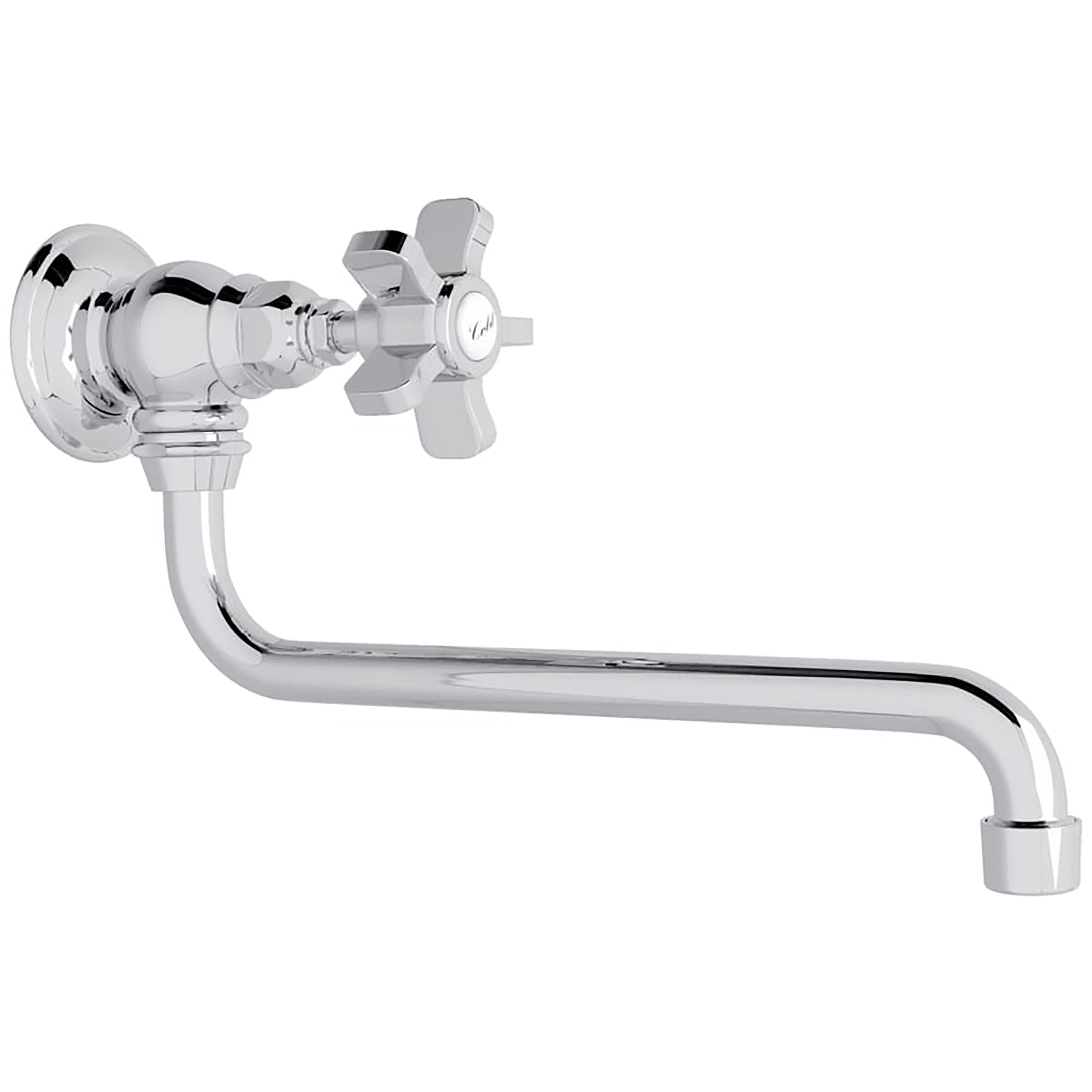 Rohl A1445XAPC-2 Polished Chrome Single Handle Wall-mount Pot Filler Kitchen Faucet