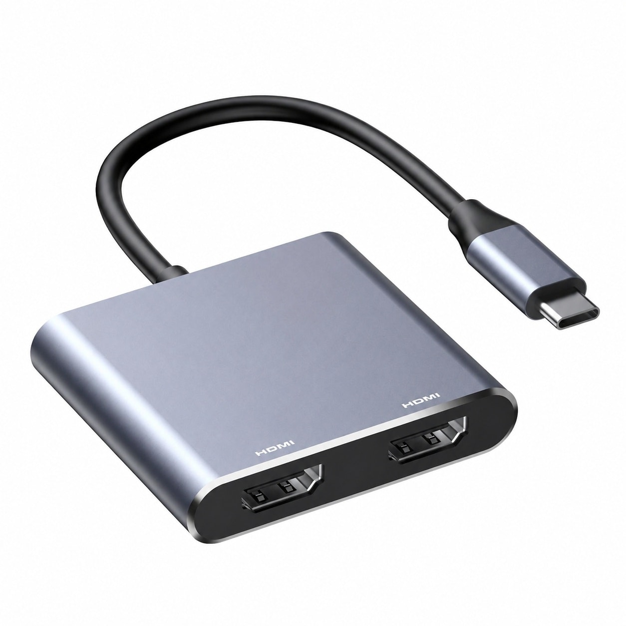 Yichuhaoxi  Dual HDMI Adapter for 2 Monitors Extended Display 1 in 2 Out USB C to HDMI Splitter for Laptop MacBook Pro Air Support 4K 30Hz Double