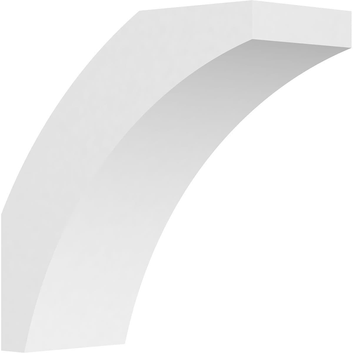 Ekena Millwork BRCP03X08X08THR 3-in x 8-in x 8-in Unfinished PVC Standard Thorton Knee Brace