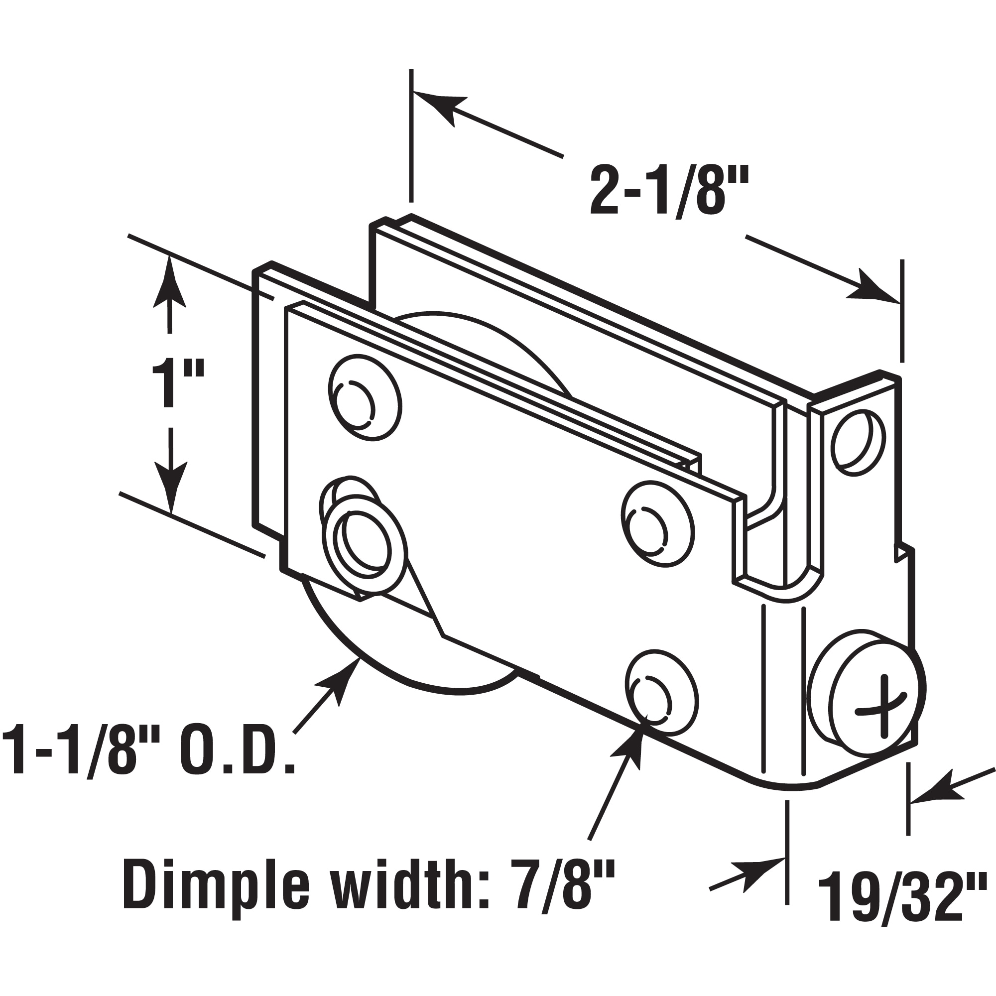 Prime-Line D 1540 Sliding-Patio-Door-Roller-Assemblies - View #2