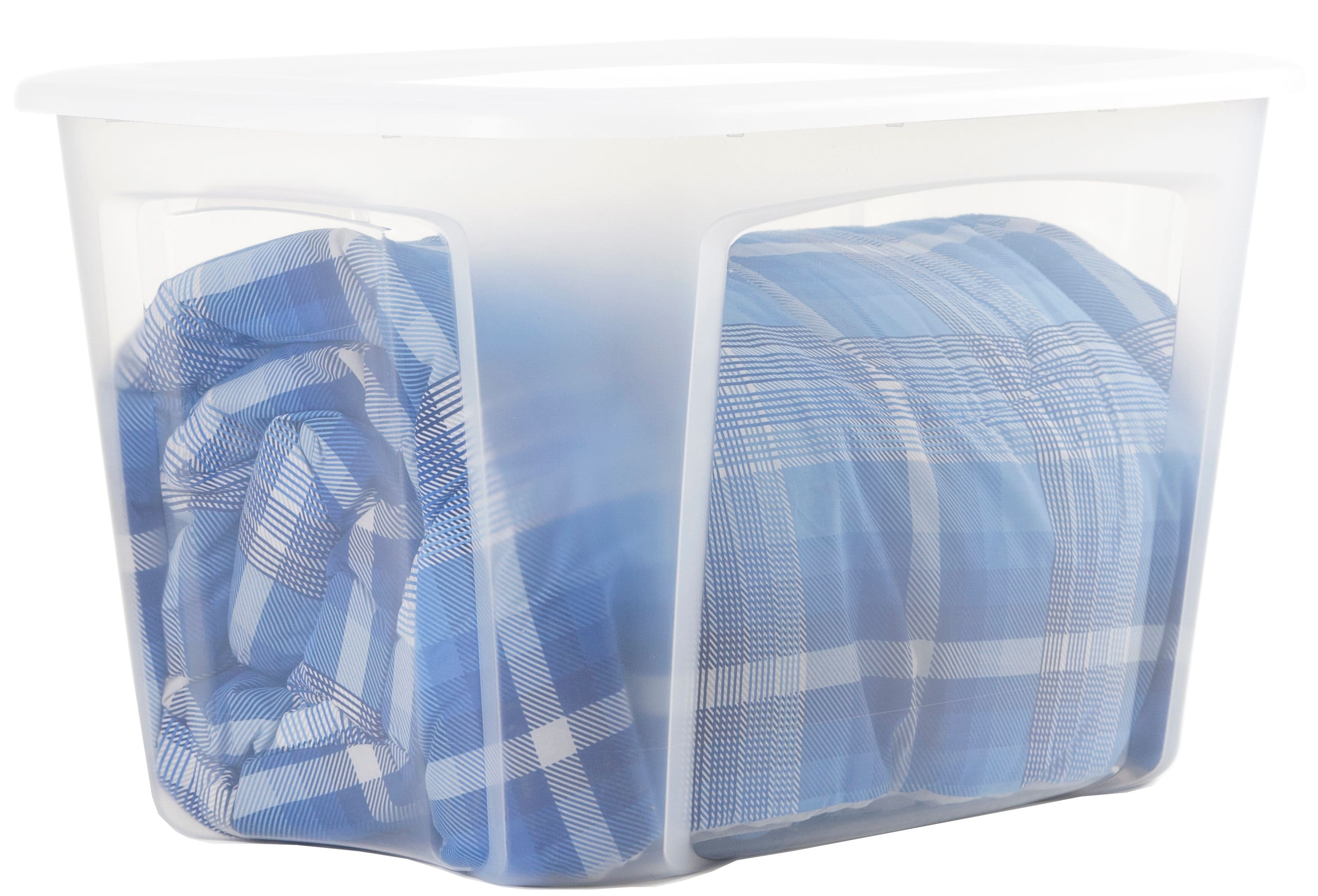 Bella Storage Solution 30-Gallons (121-Quart) Clear Tote with Latching Lid  at