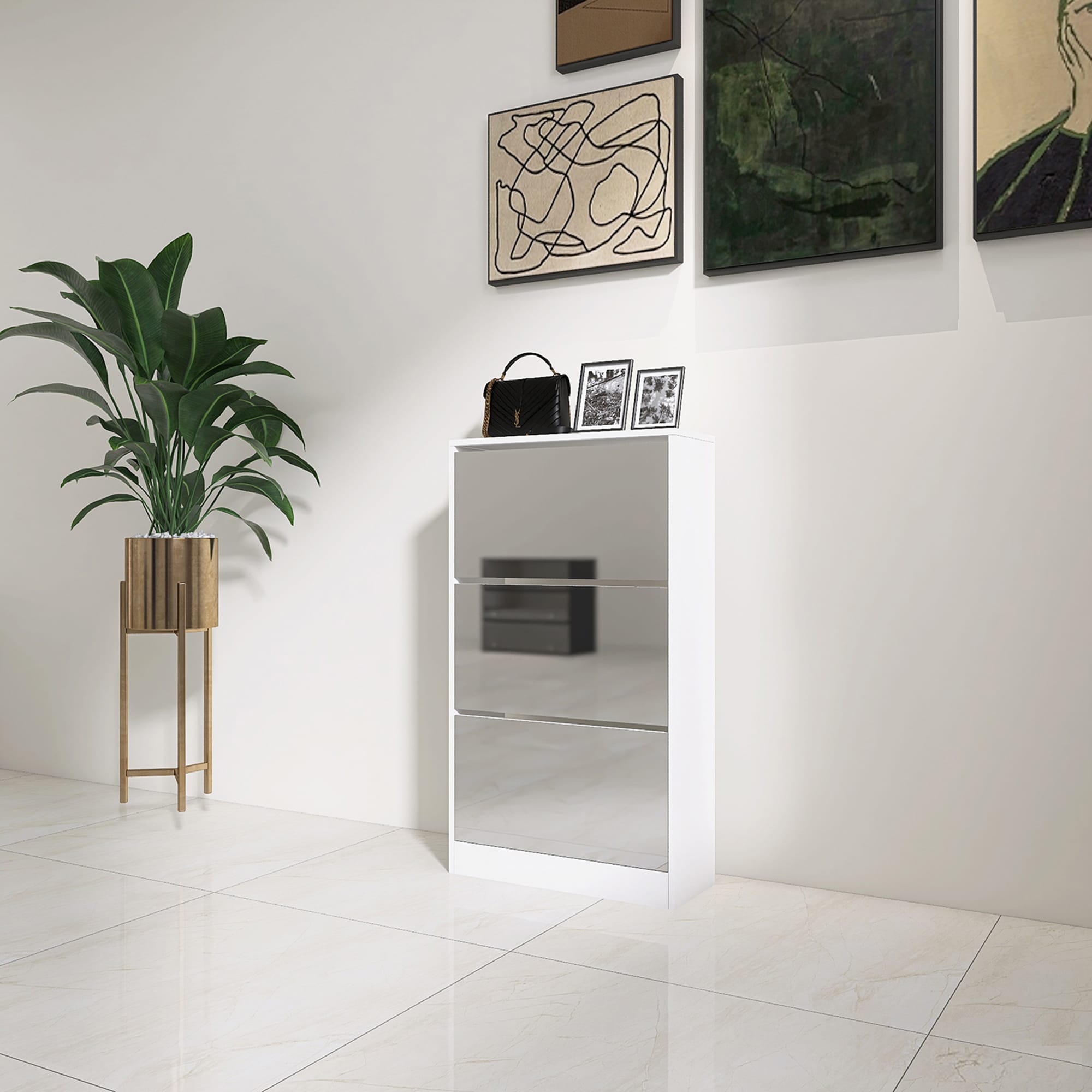 SINOFURN SYC080018WT Shoe-Racks - View #7