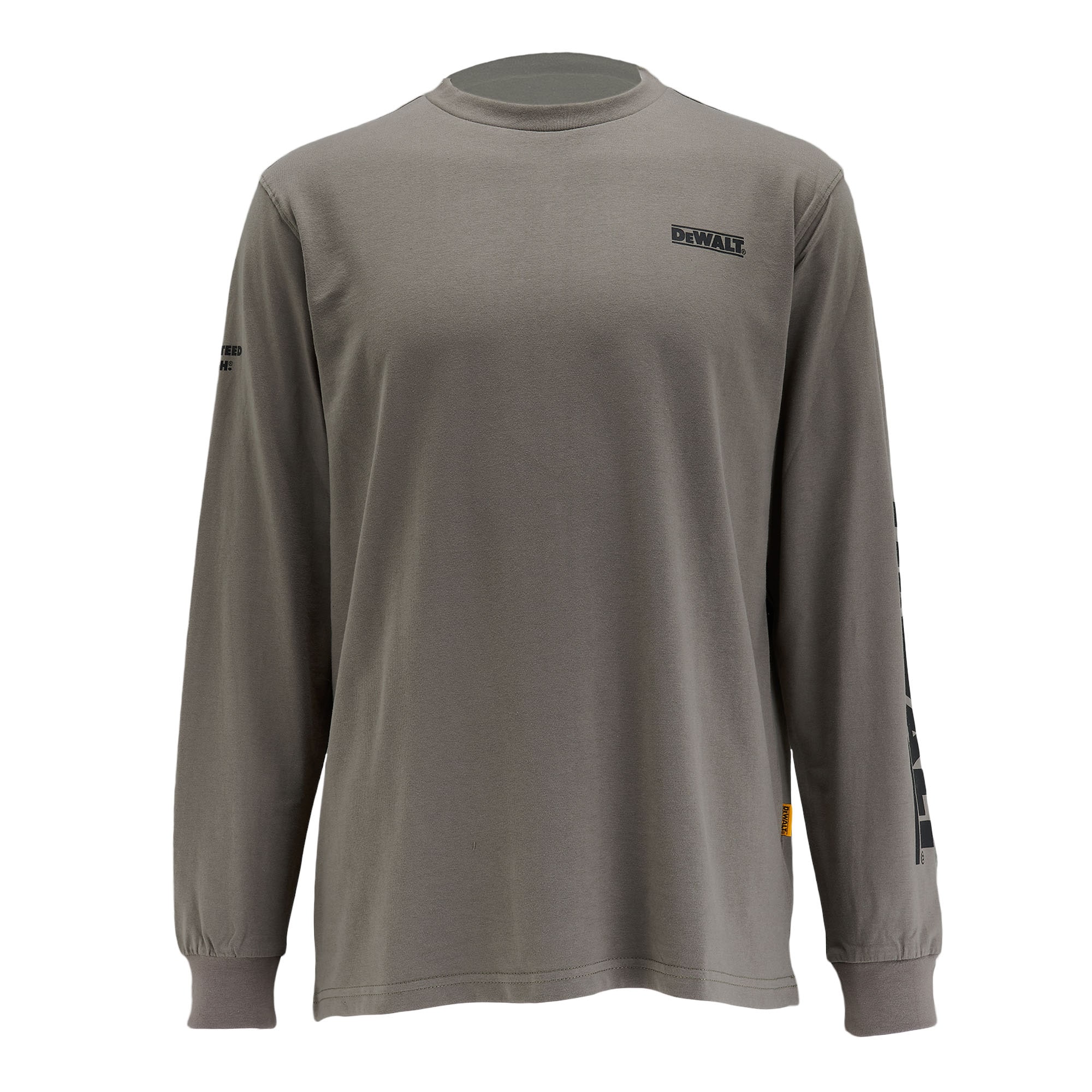 DEWALT DXWW50080-007-XL Men's Gray Poplin Long sleeve Solid T-shirt ( XL )