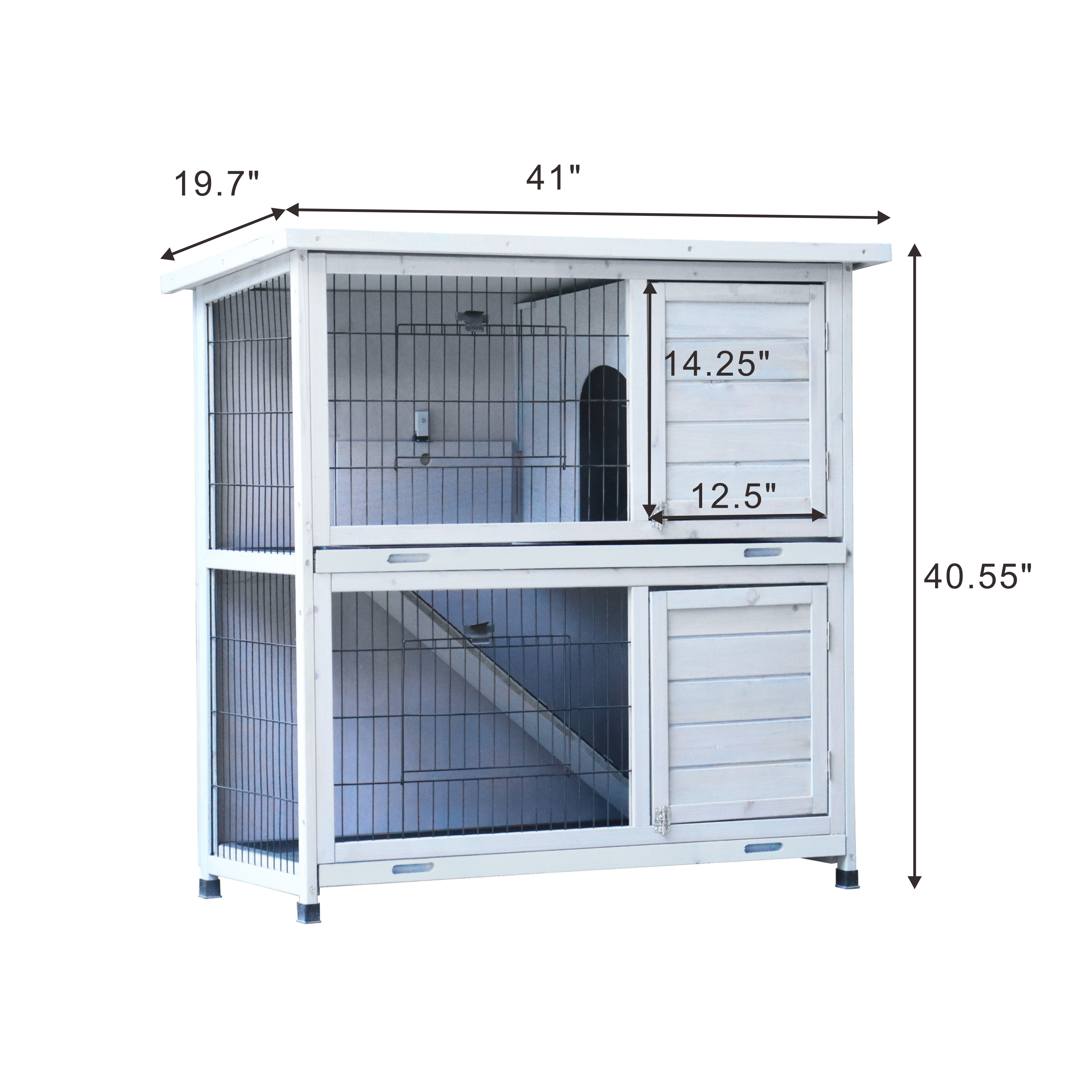 Forclover Wood Rabbit Hutch In The Chicken Coops & Rabbit Hutches 