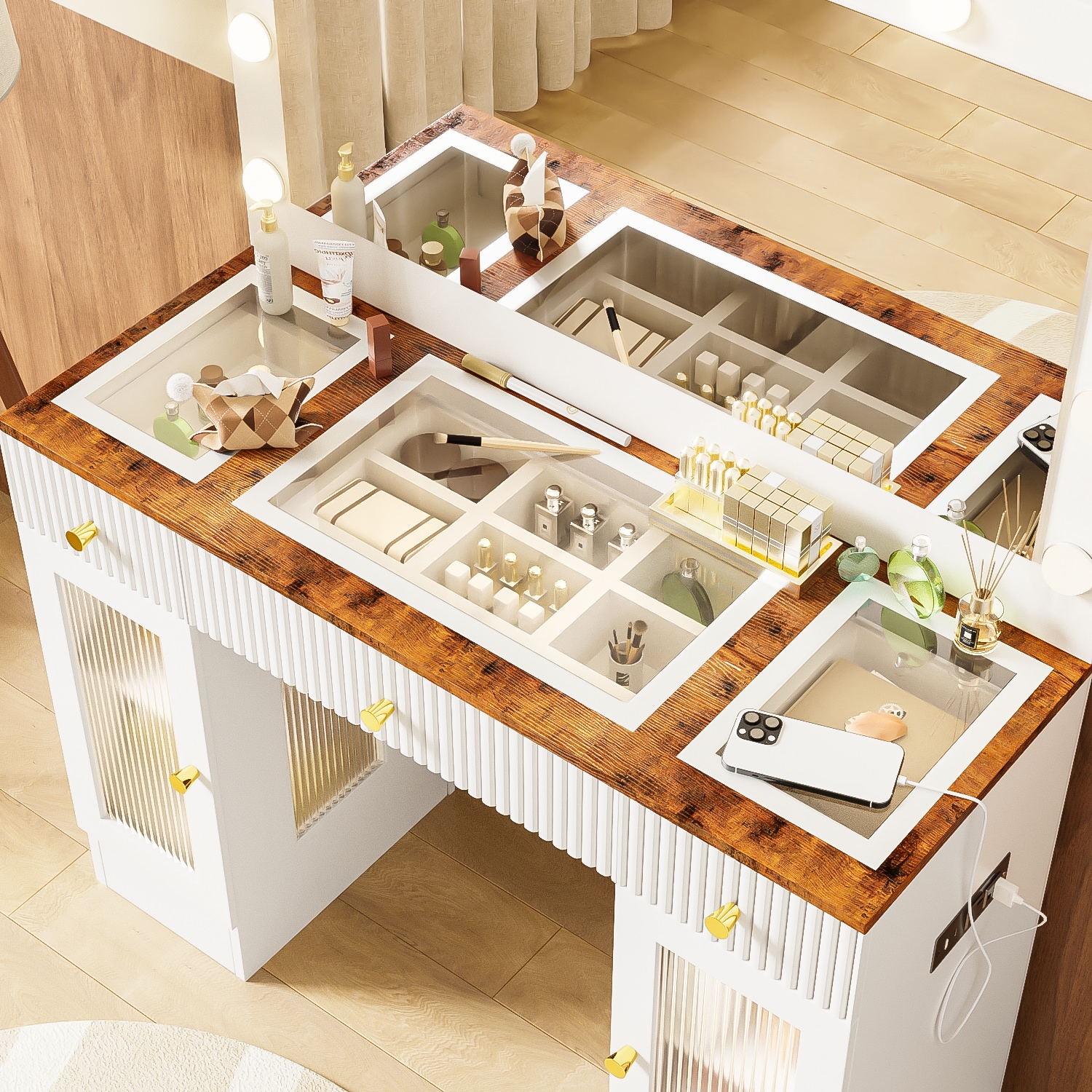 ModernLuxe N704P263505K Bedroom-Vanities - View #2