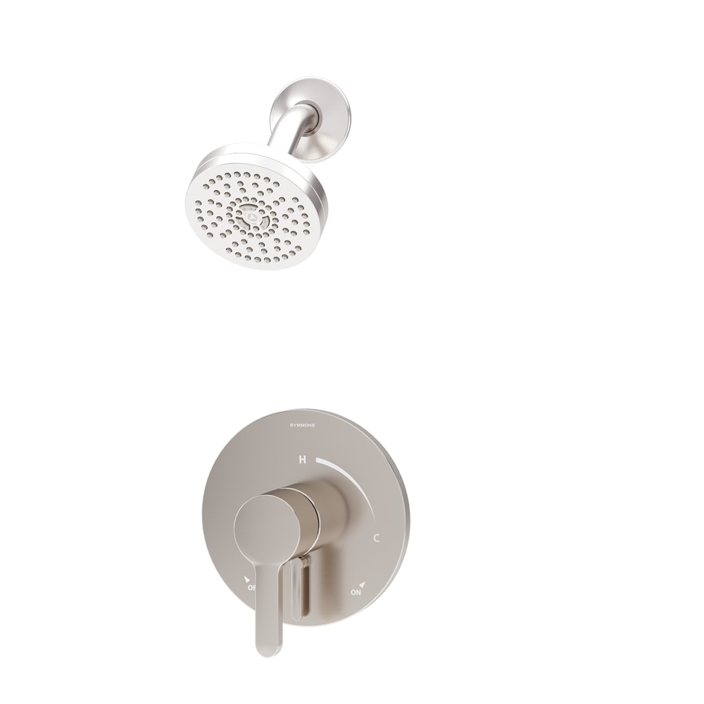 Symmons Solarity Satin Nickel 1-handle Single function 3.94-in Round Shower Faucet (Valve Not Included) #S3391STN15TRM
