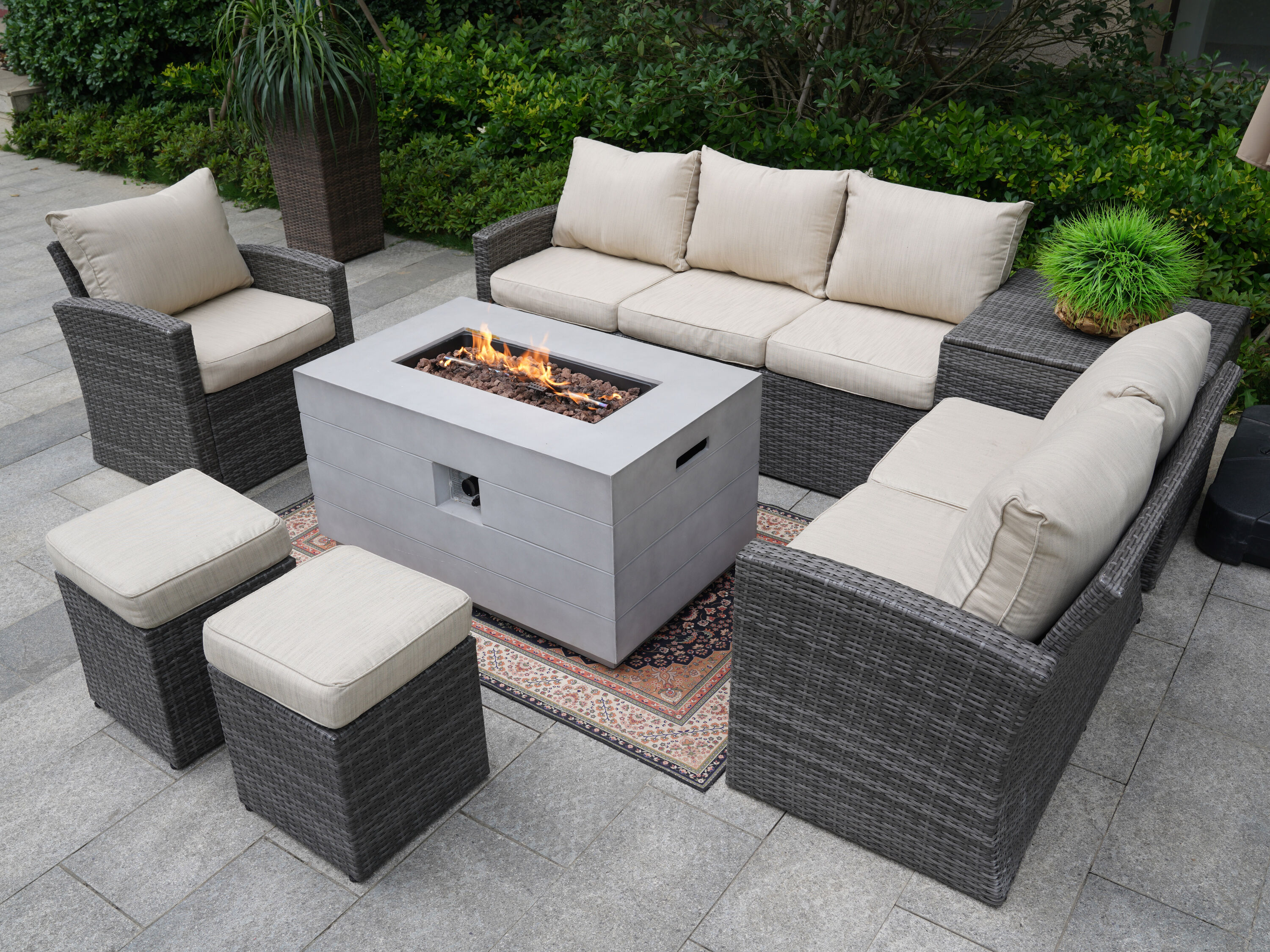 Moda Furnishings MAG-1403B-2150-G Patio-Conversation-Sets - View #4