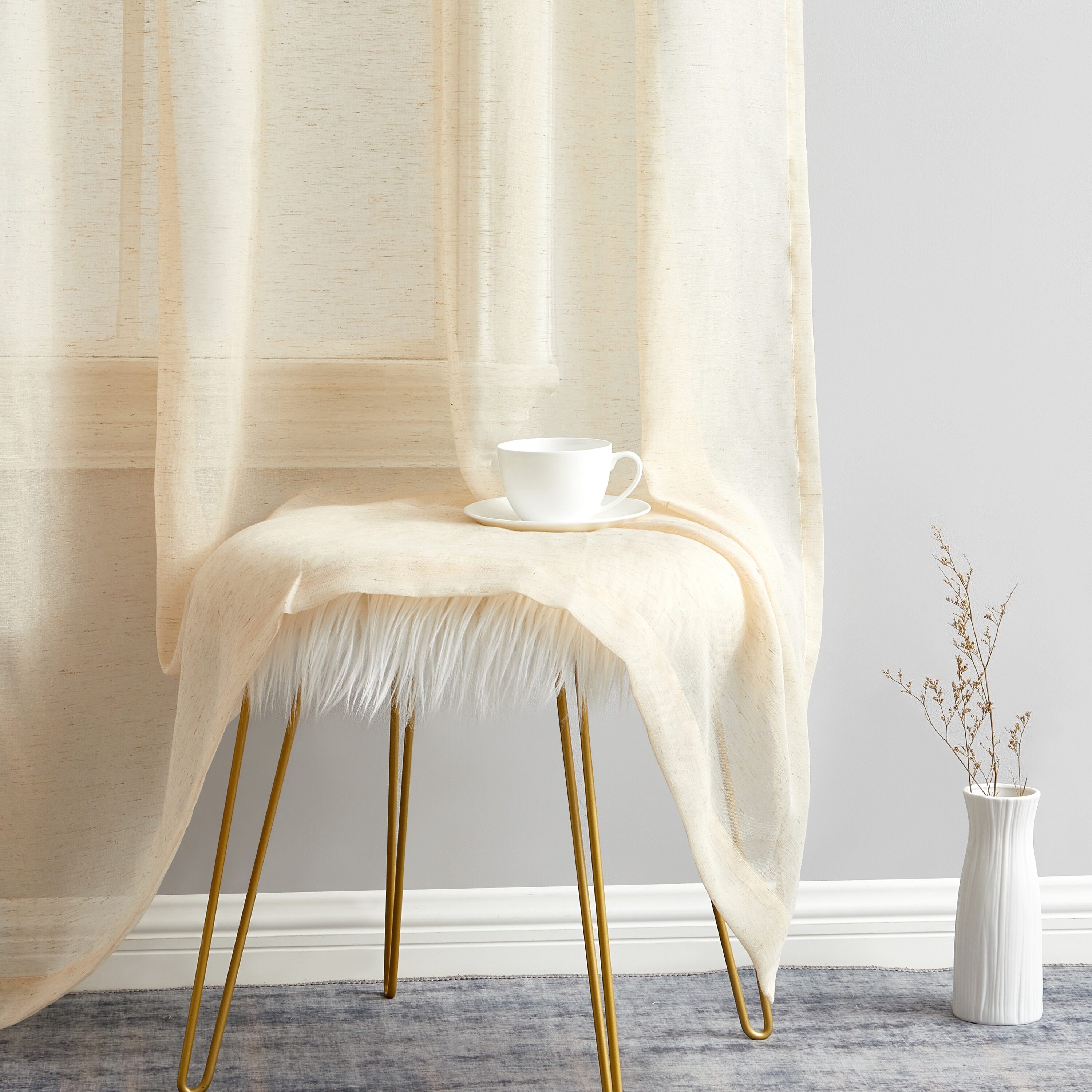HLC.me SIERA-LN-BEIG84 curtains - View #5