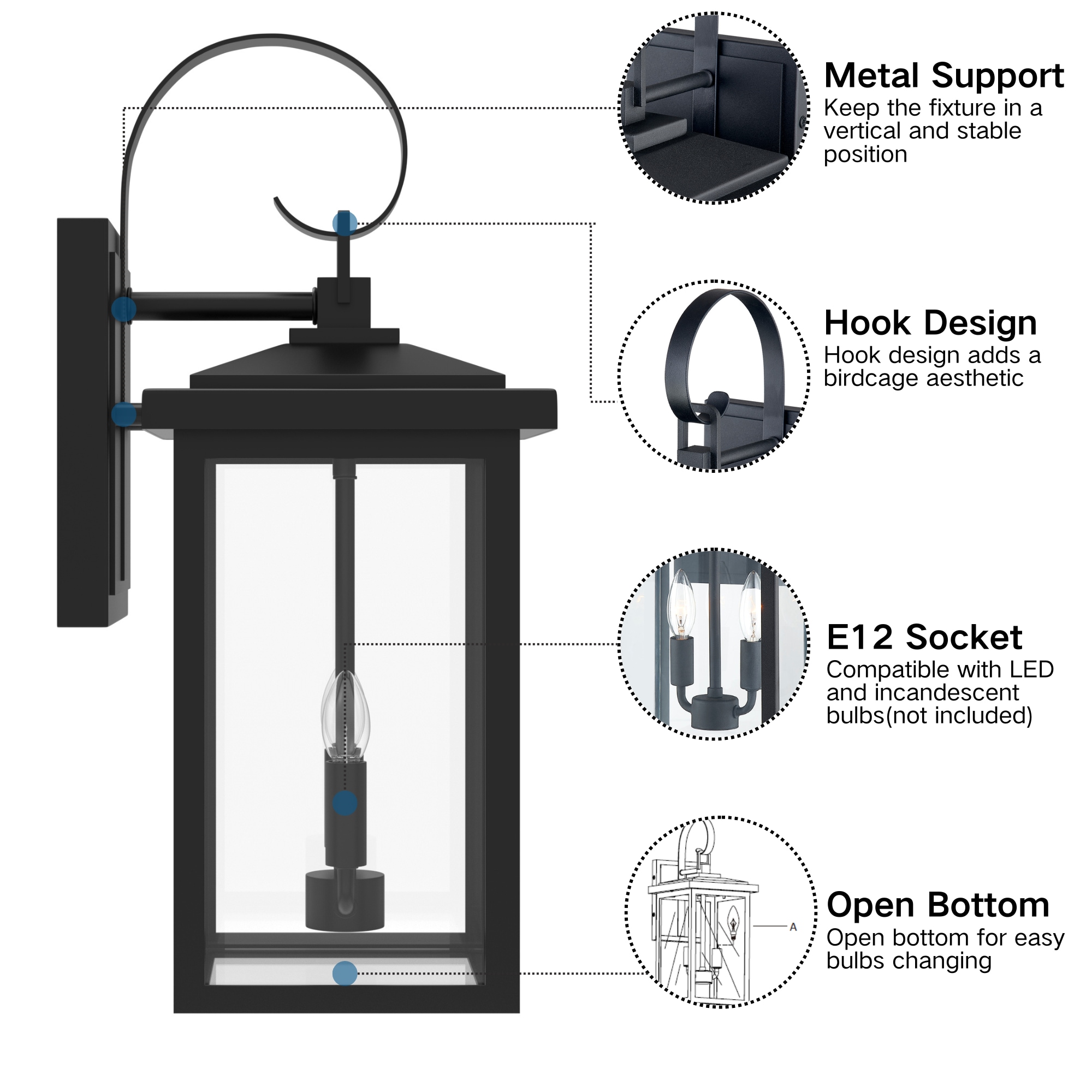 KAWOTI 21178 Outdoor-Wall-Lighting - View #4