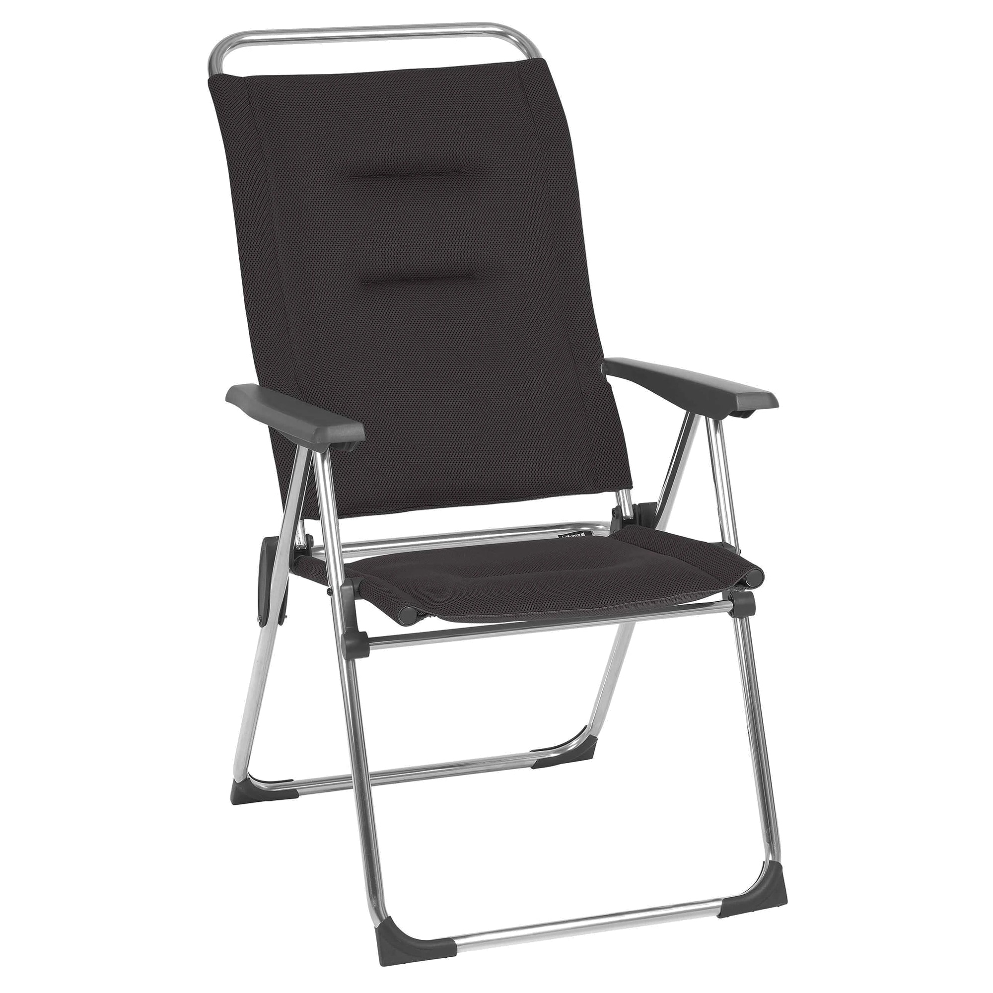 Lafuma 314754 Polyester Black Folding Beach lounger Adjustable and