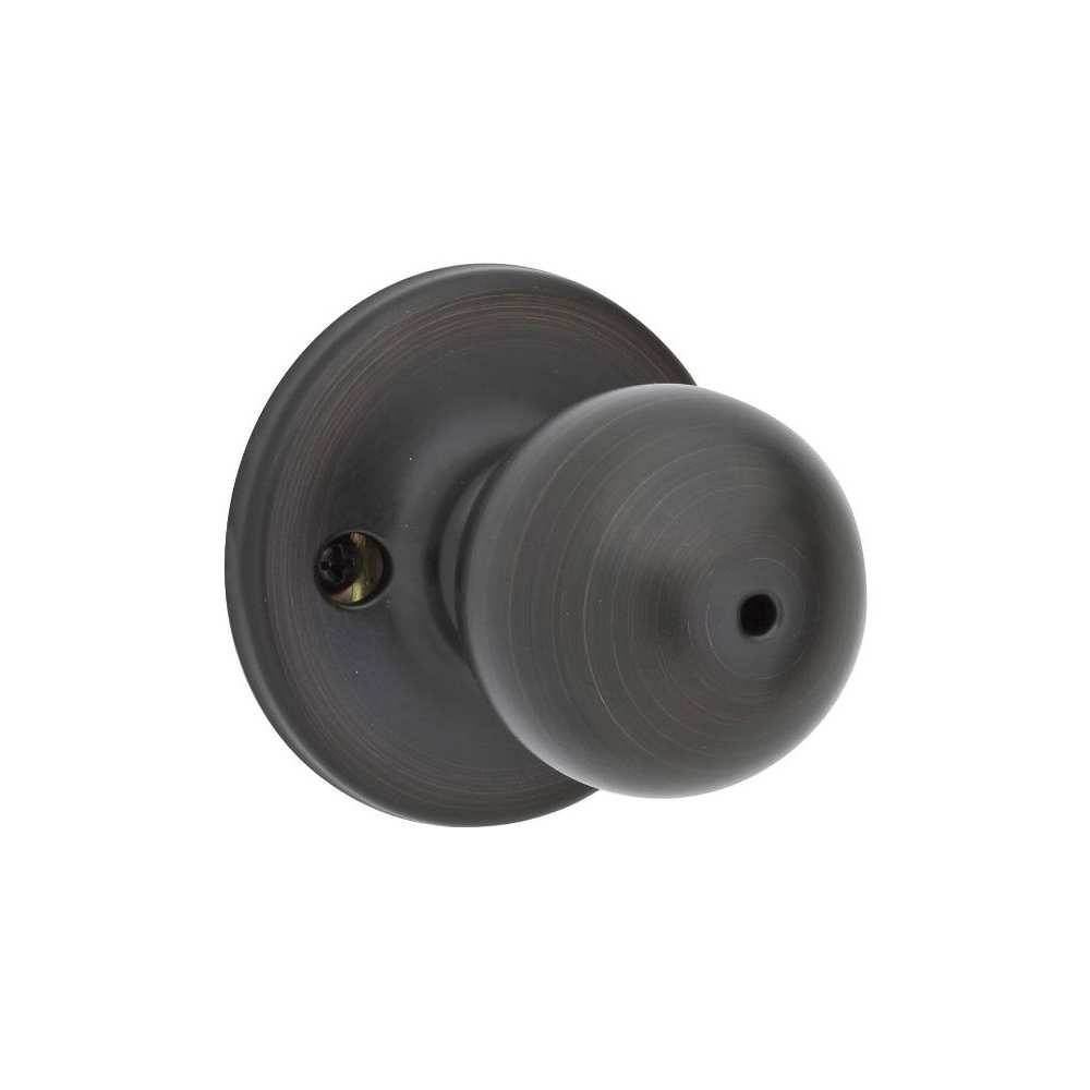 Kwikset  300P Polo Privacy Door Knob Set with Round Rose