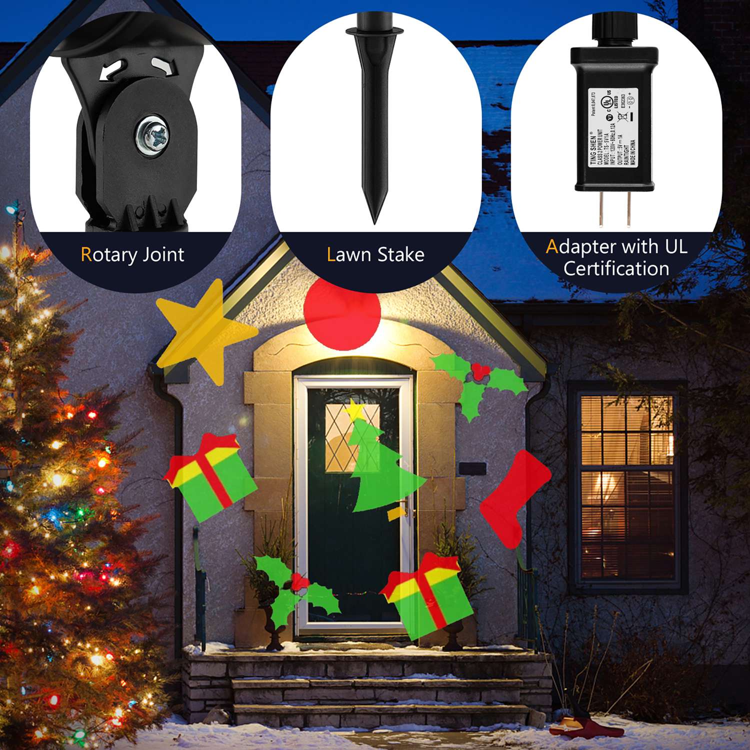 Costway CSHY000507 Christmas-Light-Show-Projectors - View #9