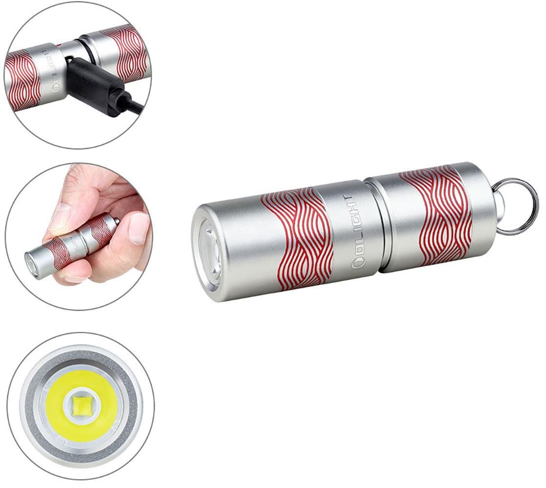 Olight  I1R 2 PRO USB-C Rechargeable Keychain Flashlight 180 Lumens Flow