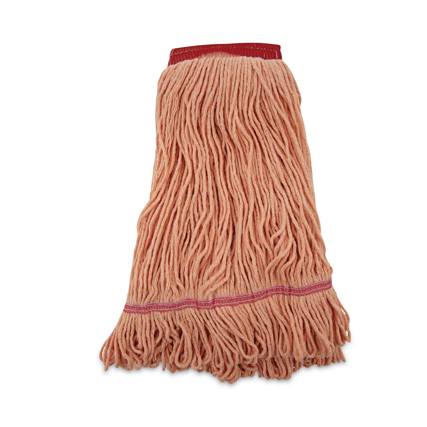 Boardwalk ESNBWK503OR Su per Loop Wet Mop Head Cotton Synthetic Fiber 5 Headband Large Size Orange 12 per Carton