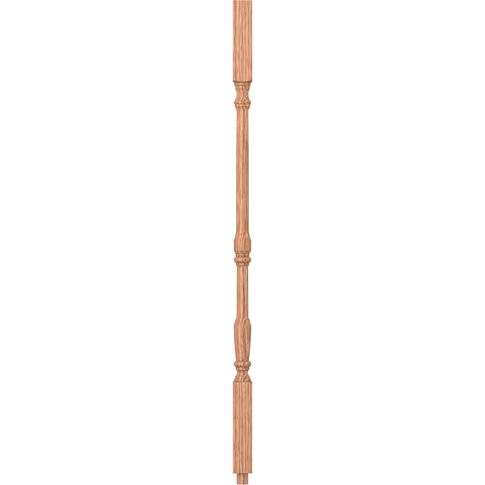 L.J. Smith Stair Systems S-5067-O 31 31-in x 1.25-in Unfinished Red Oak Square Top Stair Baluster