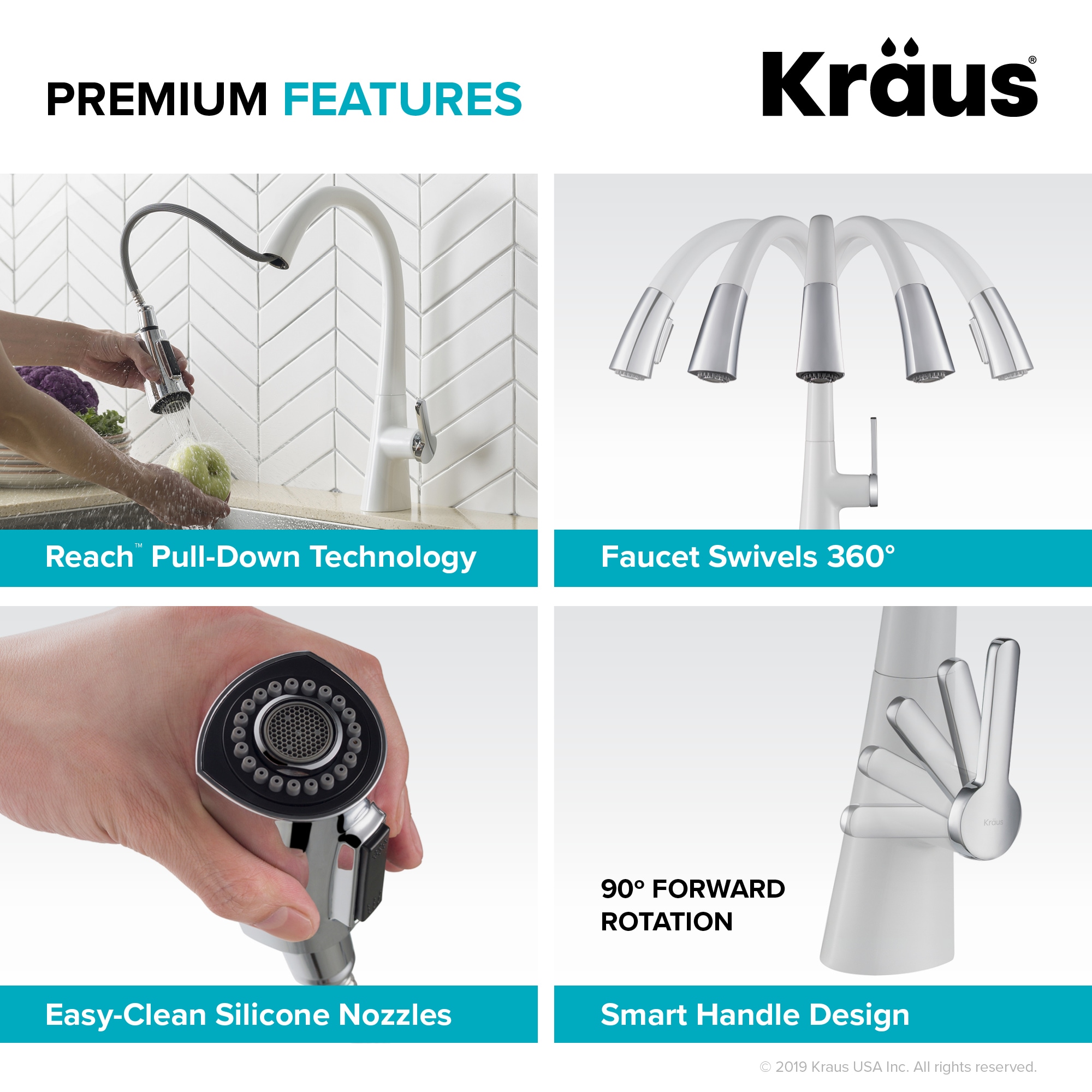 Kraus KPF-1673CHWH Kitchen-Faucets - View #7