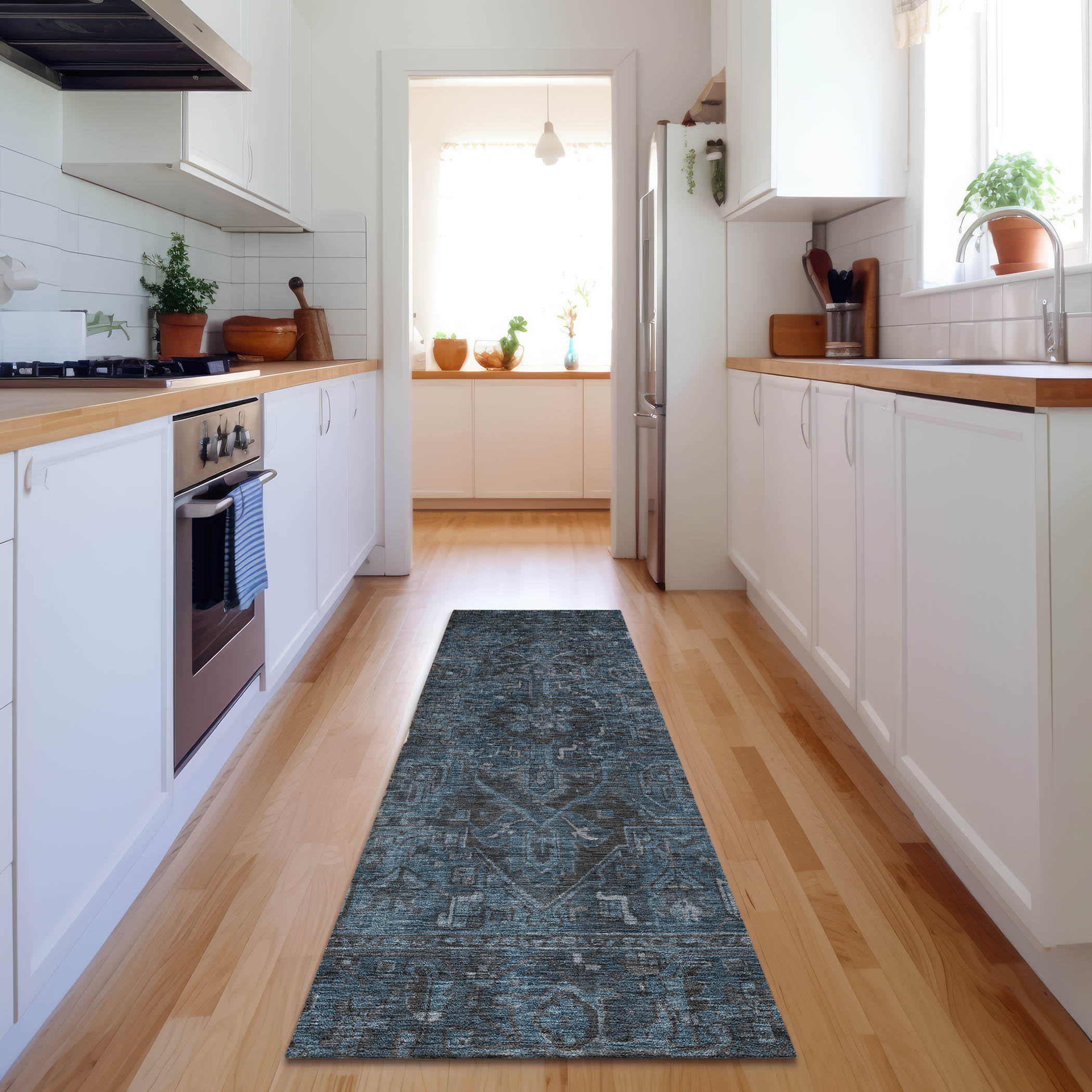 Addison Rugs AMF533NA10X14 Mayfield AMF533NA 10 x 14 (ft) Loomed Polyester Navy Rectangular Indoor Geometric Machine washable Area rug