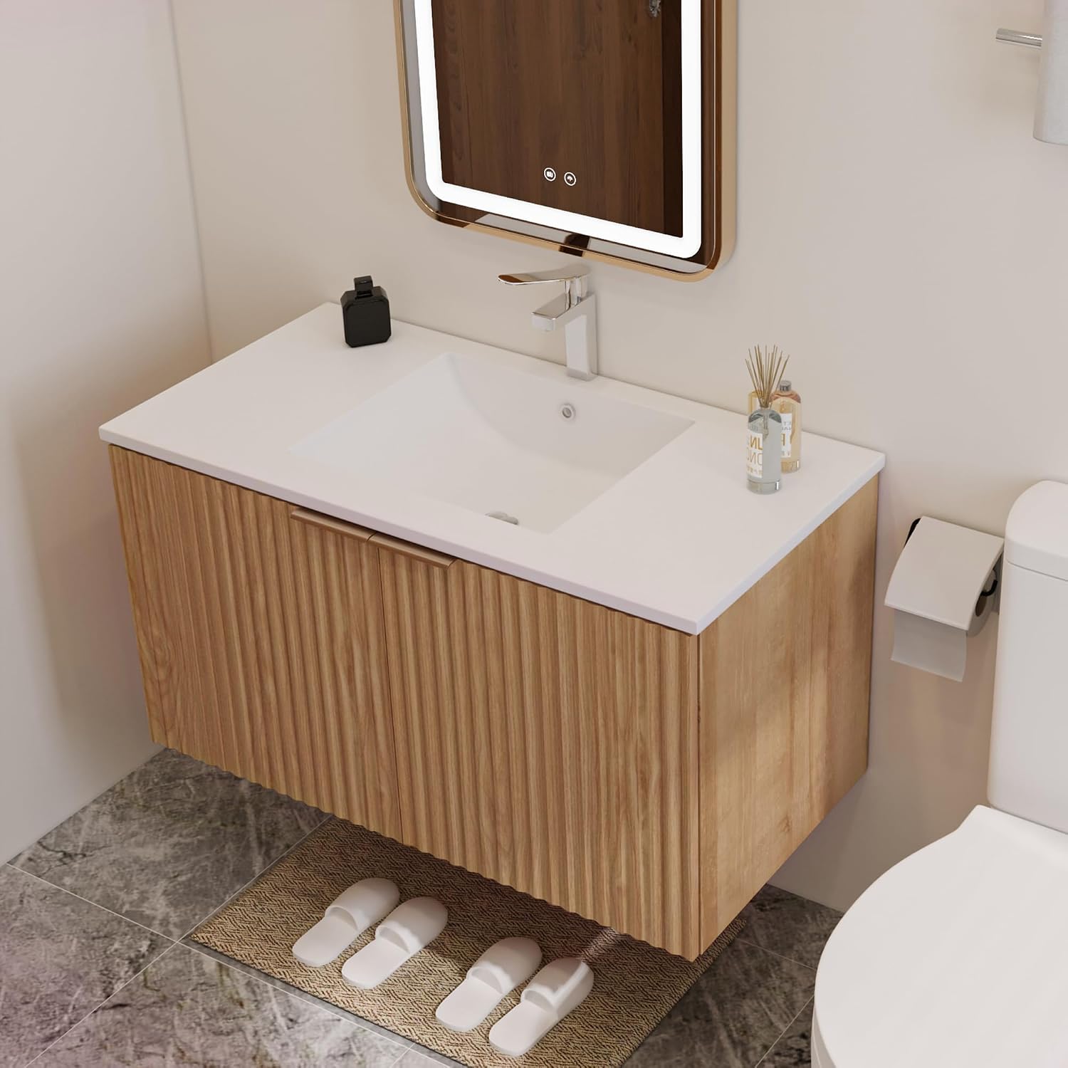 KAIMAXUS KM004-36IN-NW Bath-Vanity-Combo - View #5