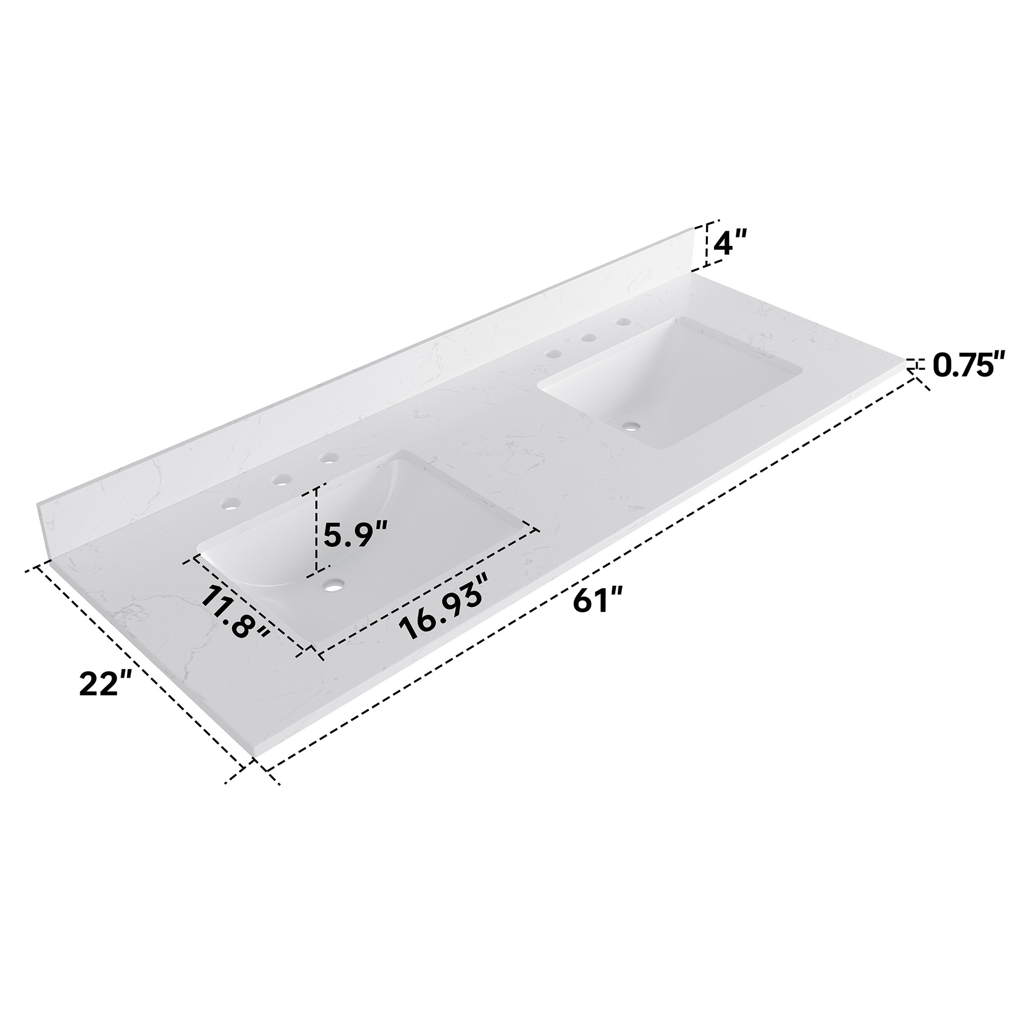 DELUXE LIVING VT0027 Vanity-Tops - View #6