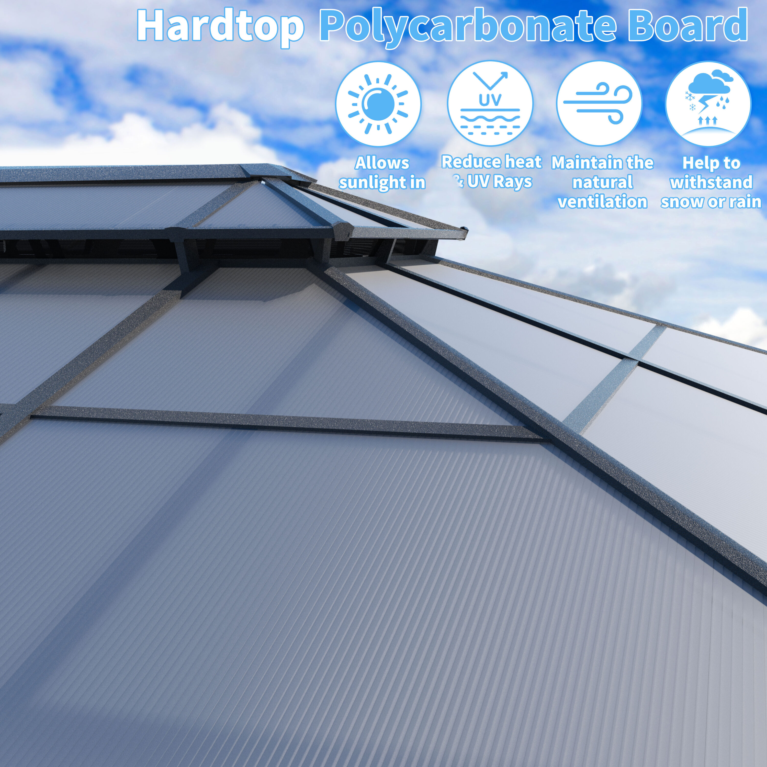 VEIKOUS PG0201-22 Wood-Resin-Gazebos - View #5