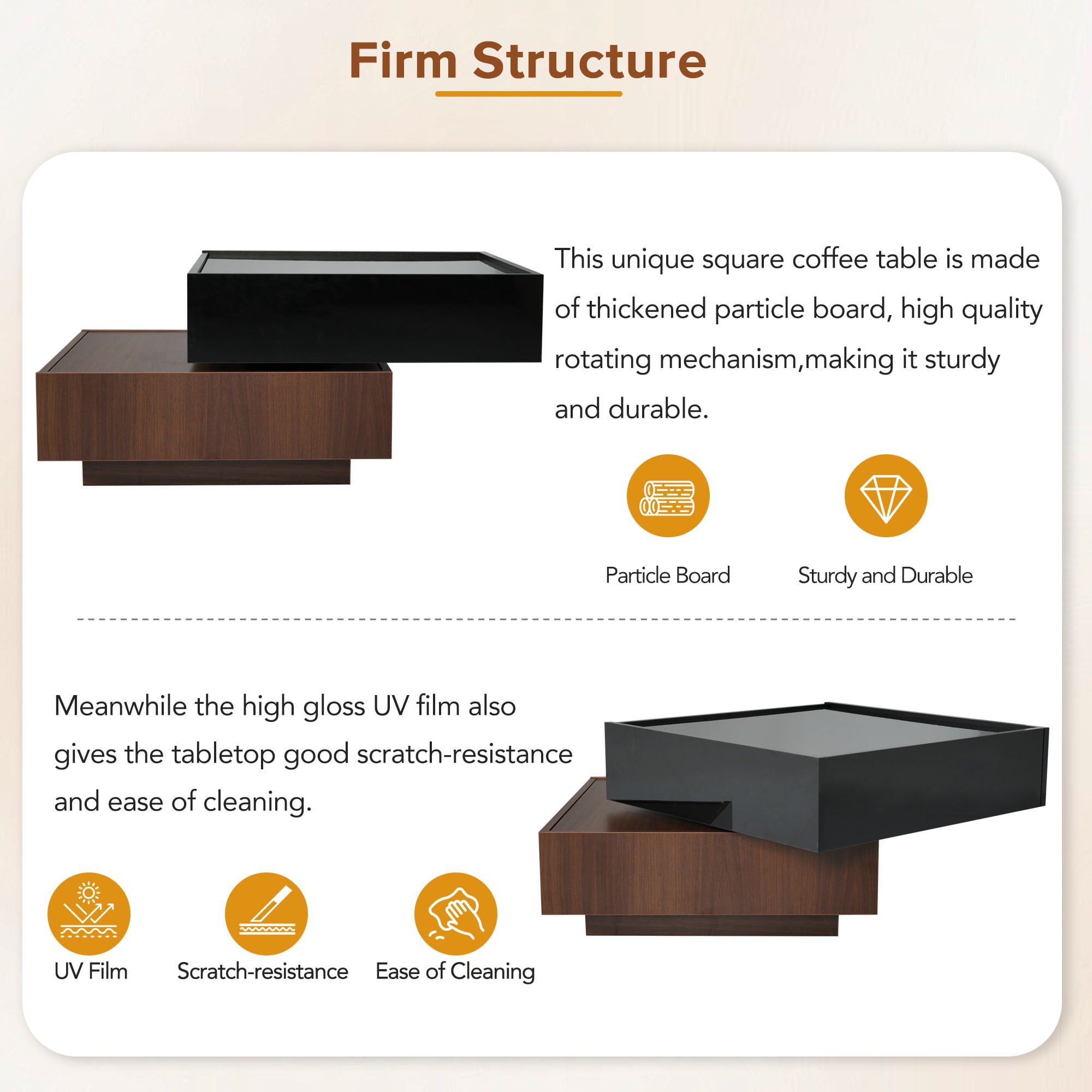ModernLuxe WF321197AAB Coffee-Tables - View #5